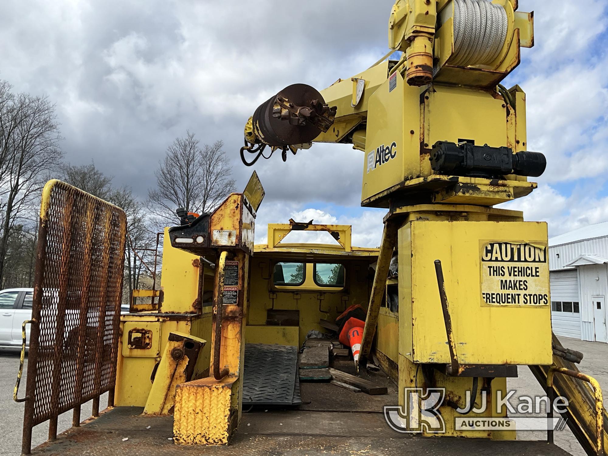 (Mancelona, MI) Altec D842A-TR, Digger Derrick corner mounted on 2004 Sterling Acterra Utility Truck