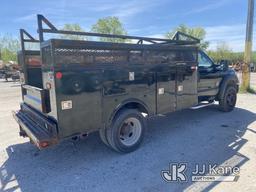 (University Park, IL) 2013 Ford F450 4x4 Service Truck Runs & Moves