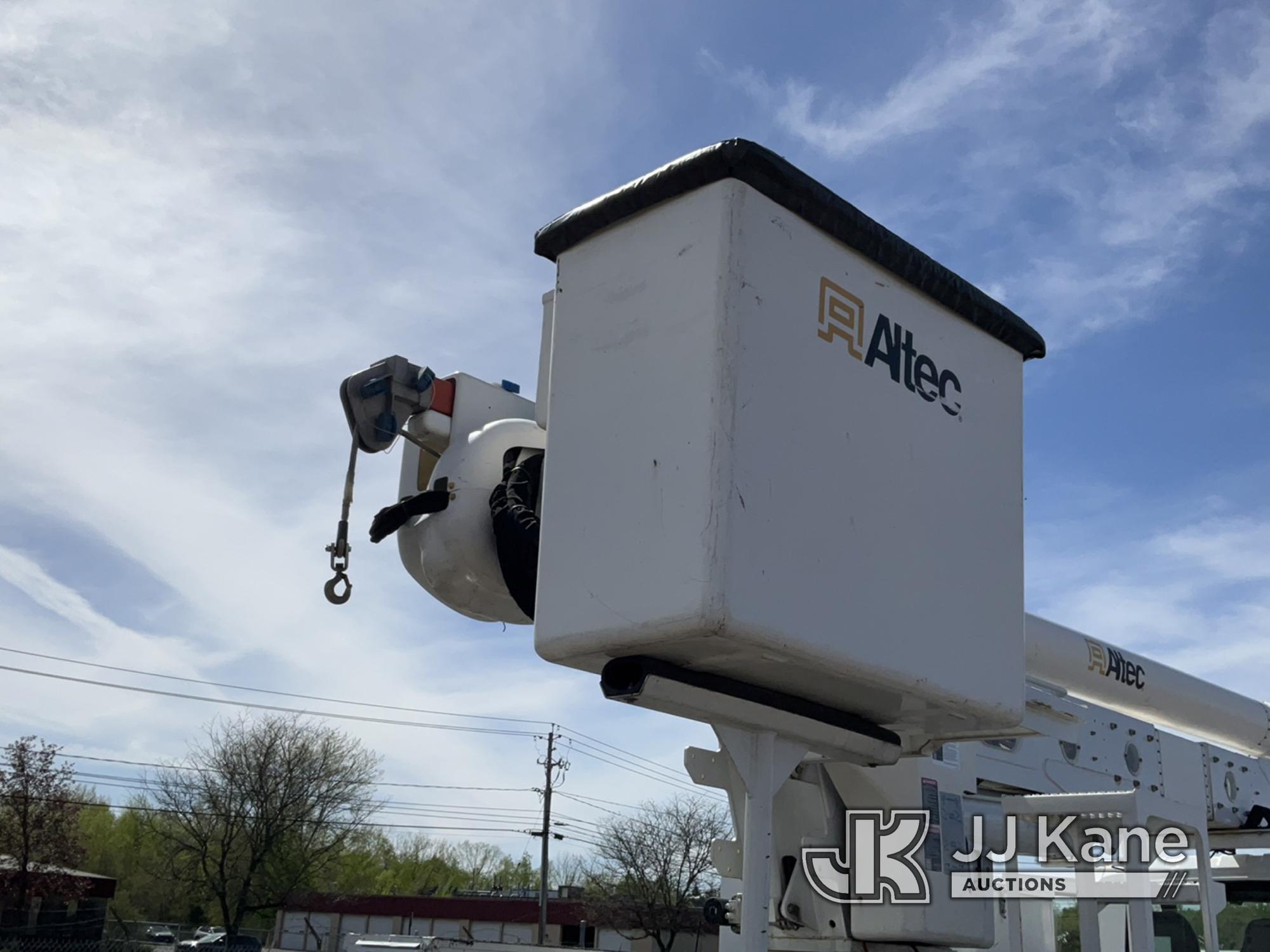 (Rome, NY) Altec AA55, Material Handling Bucket Truck rear mounted on 2018 International 4300 Utilit