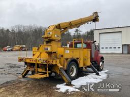 (Wells, ME) Altec D947-BR, Digger Derrick rear mounted on 1999 International 4900 Flatbed/Utility Tr