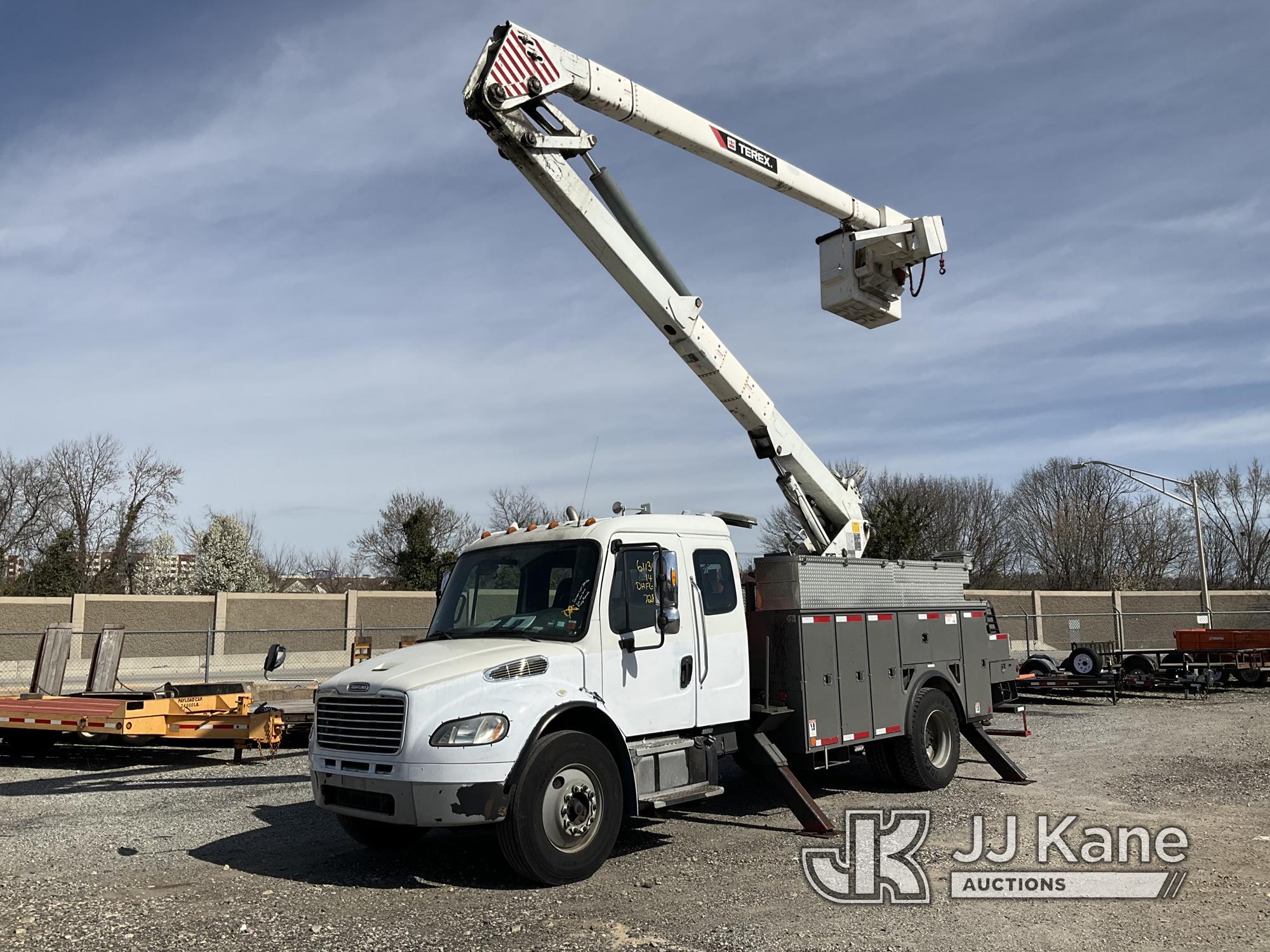 (Plymouth Meeting, PA) Terex Hi-Ranger HR-52M, Material Handling Bucket Truck center mounted on 2013