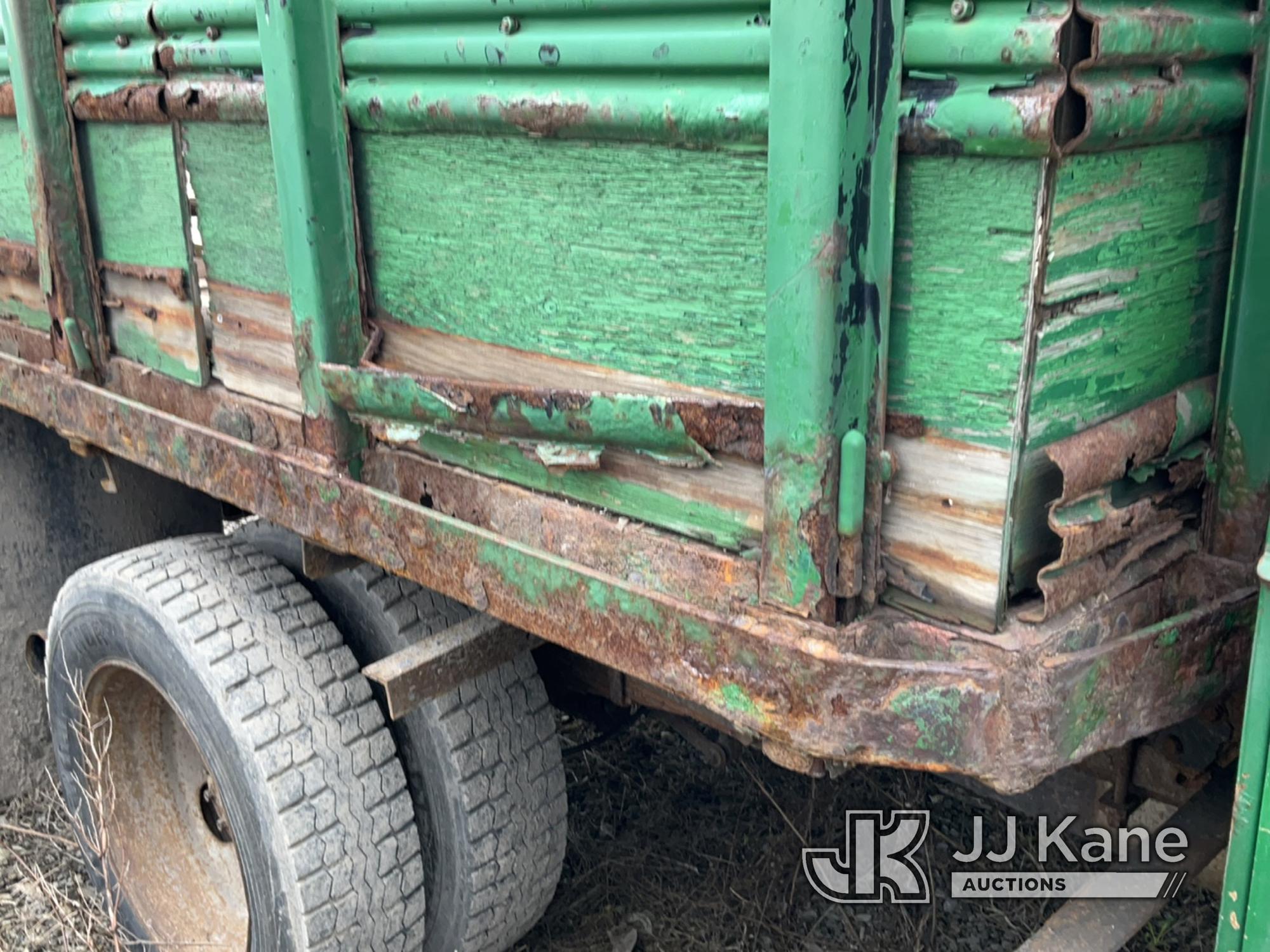 (Rome, NY) 2007 Ford F550 4x4 Flatbed Truck Not Running, Condition Unknown, Cranks, Body & Rust Dama