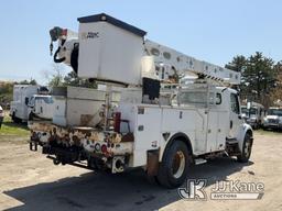 (Bellport, NY) Altec AM55, Over-Center Material Handling Bucket rear mounted on 2011 Freightliner M2