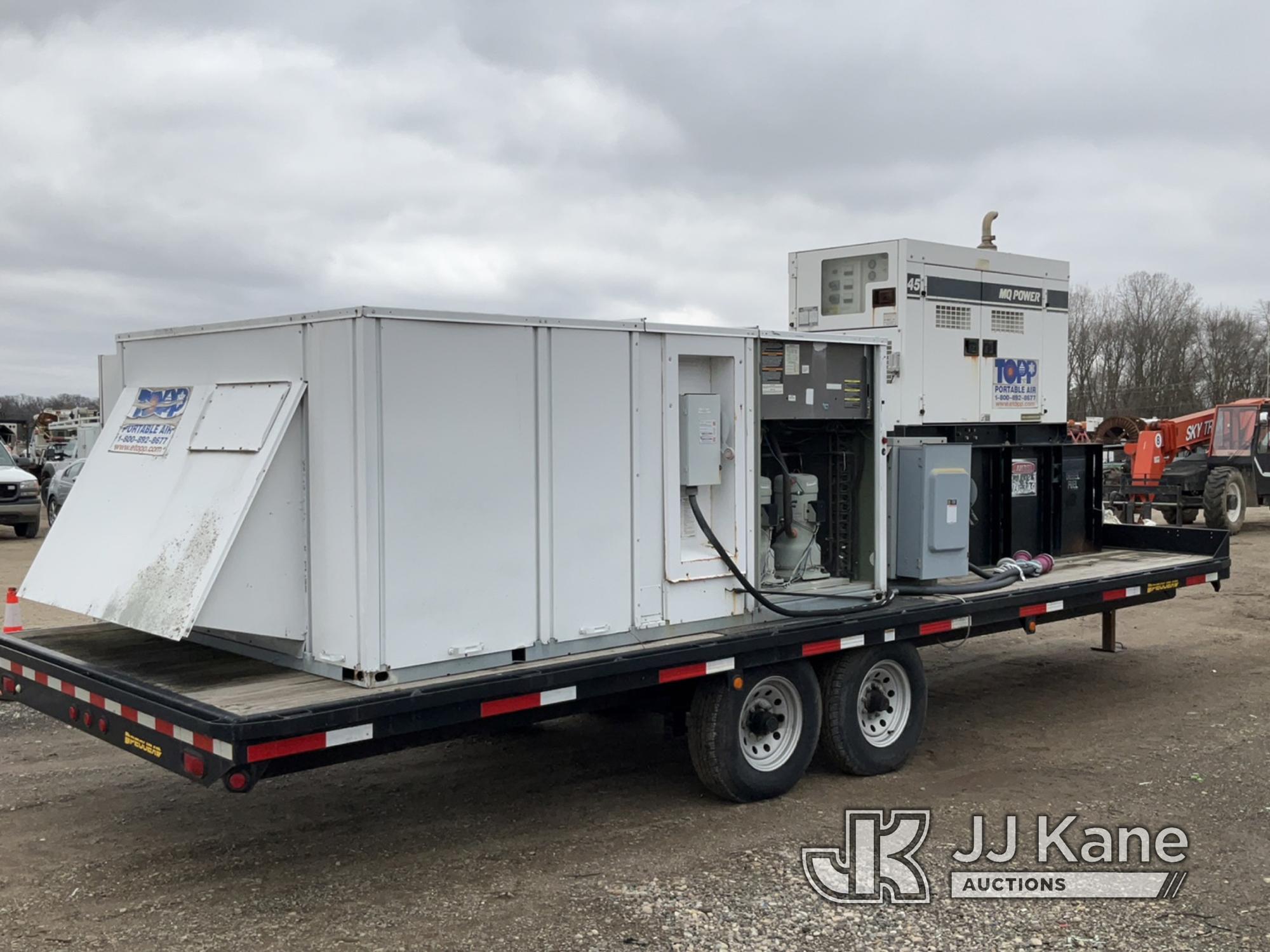 (Charlotte, MI) 2008 Pequea 1018SST 5-ton T/A Tagalong Trailer Runs, Jump to Start, Tongue Jack Rust