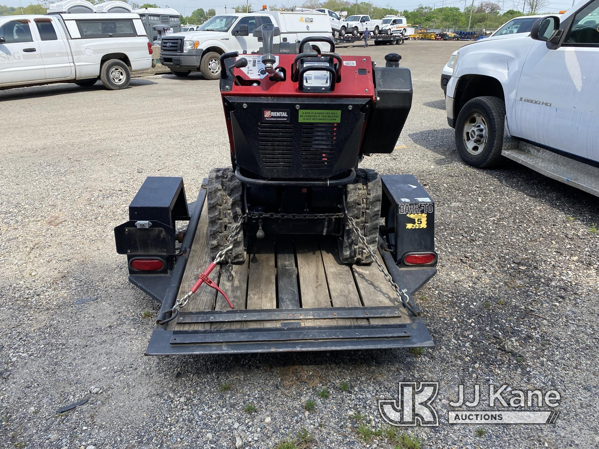 (Plymouth Meeting, PA) 2018 Barreto 30SG Walk-Behind Crawler Stump Grinder W/ Support Trailer Vin# 1