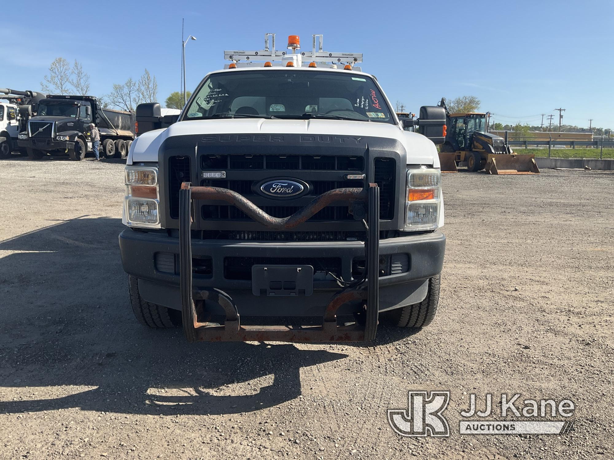 (Plymouth Meeting, PA) 2010 Ford F350 4x4 Extended-Cab Enclosed Service Truck Runs & Moves, Check En