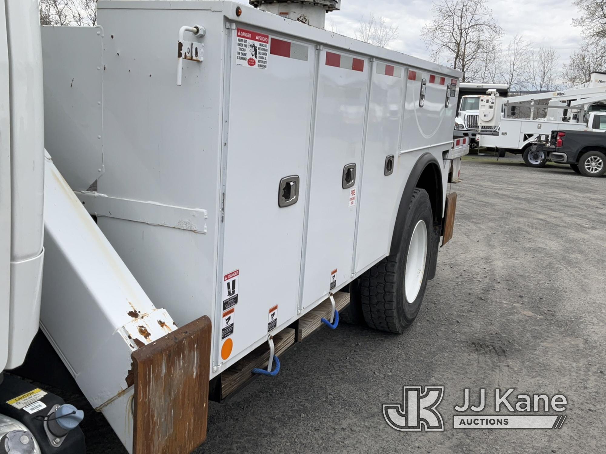 (Plains, PA) Altec DM47B-TR, Digger Derrick rear mounted on 2017 Freightliner M2 106 Utility Truck R