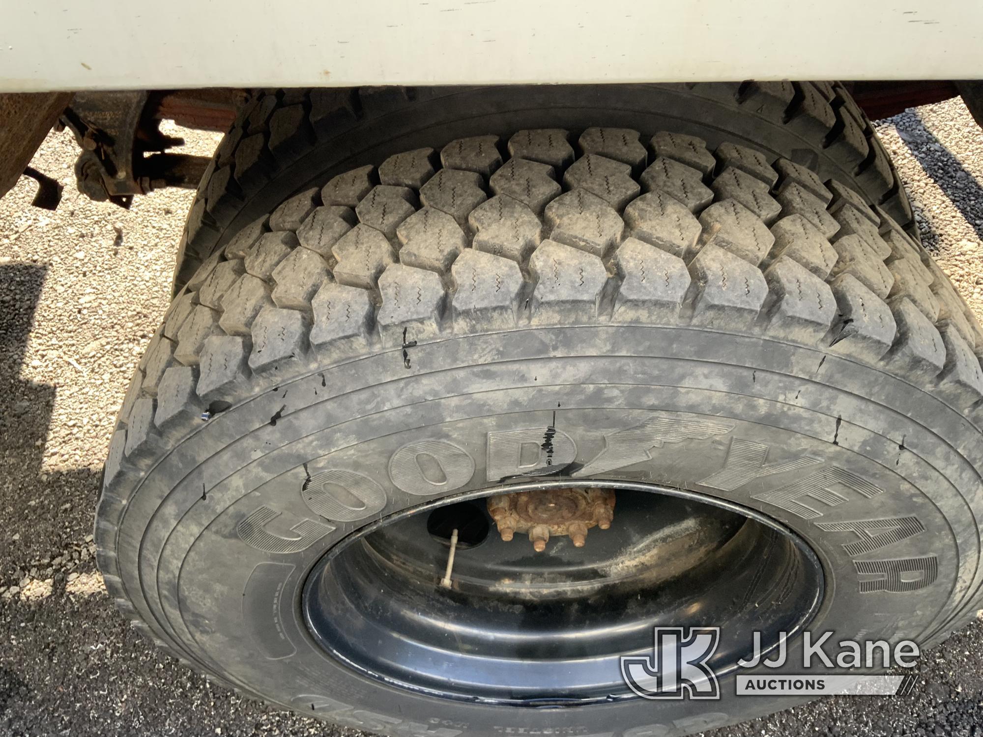 (Ashland, OH) Altec LR756, Over-Center Bucket Truck mounted behind cab on 2013 Ford F750 Chipper Dum