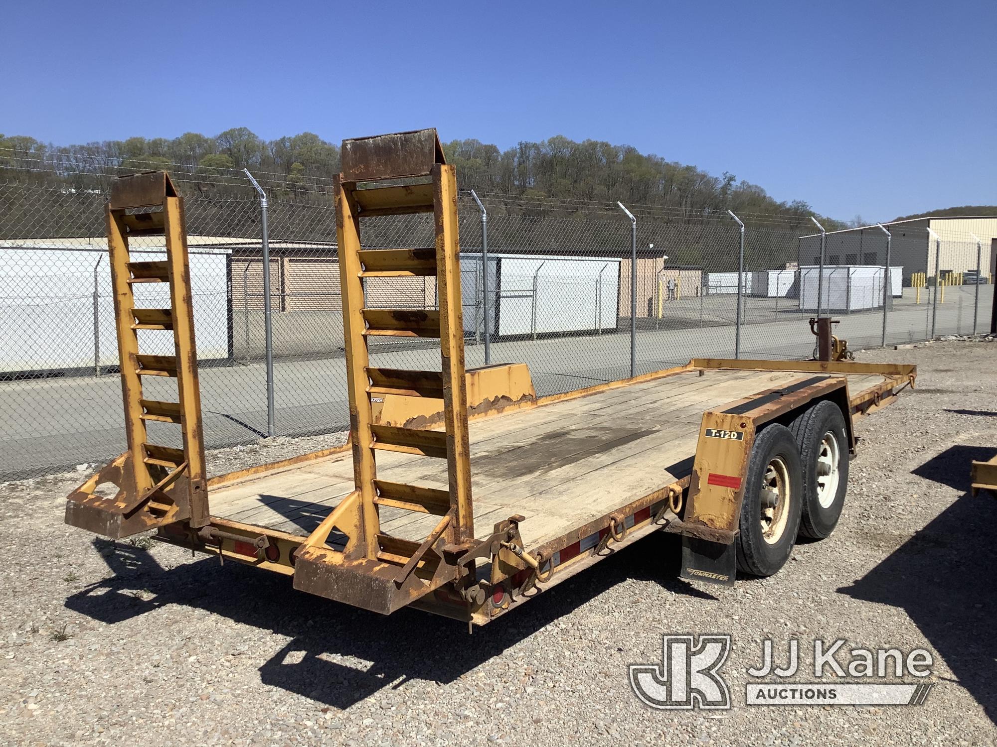 (Smock, PA) 2019 Monroe Towmaster T-12D T/A Tagalong Equipment Trailer Worn Deck, Rust Damage