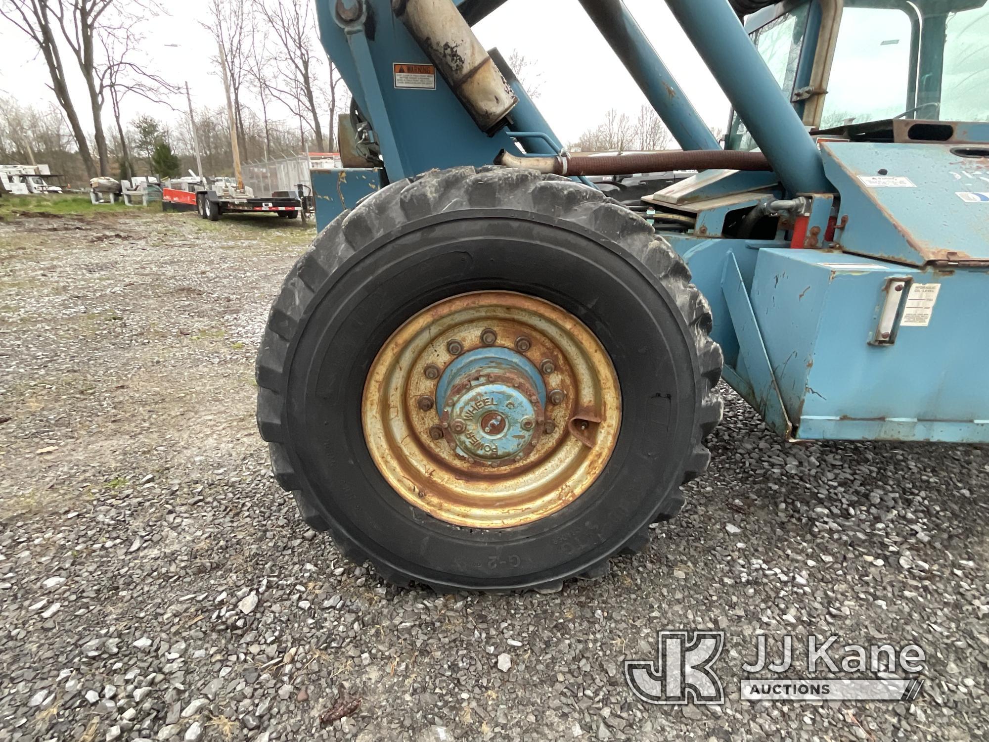 (Victor, NY) Gradall 534D9-45 Rough Terrain Telescopic Boom Forklift Runs, Moves, & Operates) (Rust