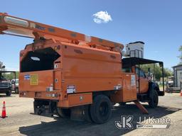 (Charlotte, MI) Altec LR756, Over-Center Bucket Truck mounted behind cab on 2013 Ford F750 Chipper D