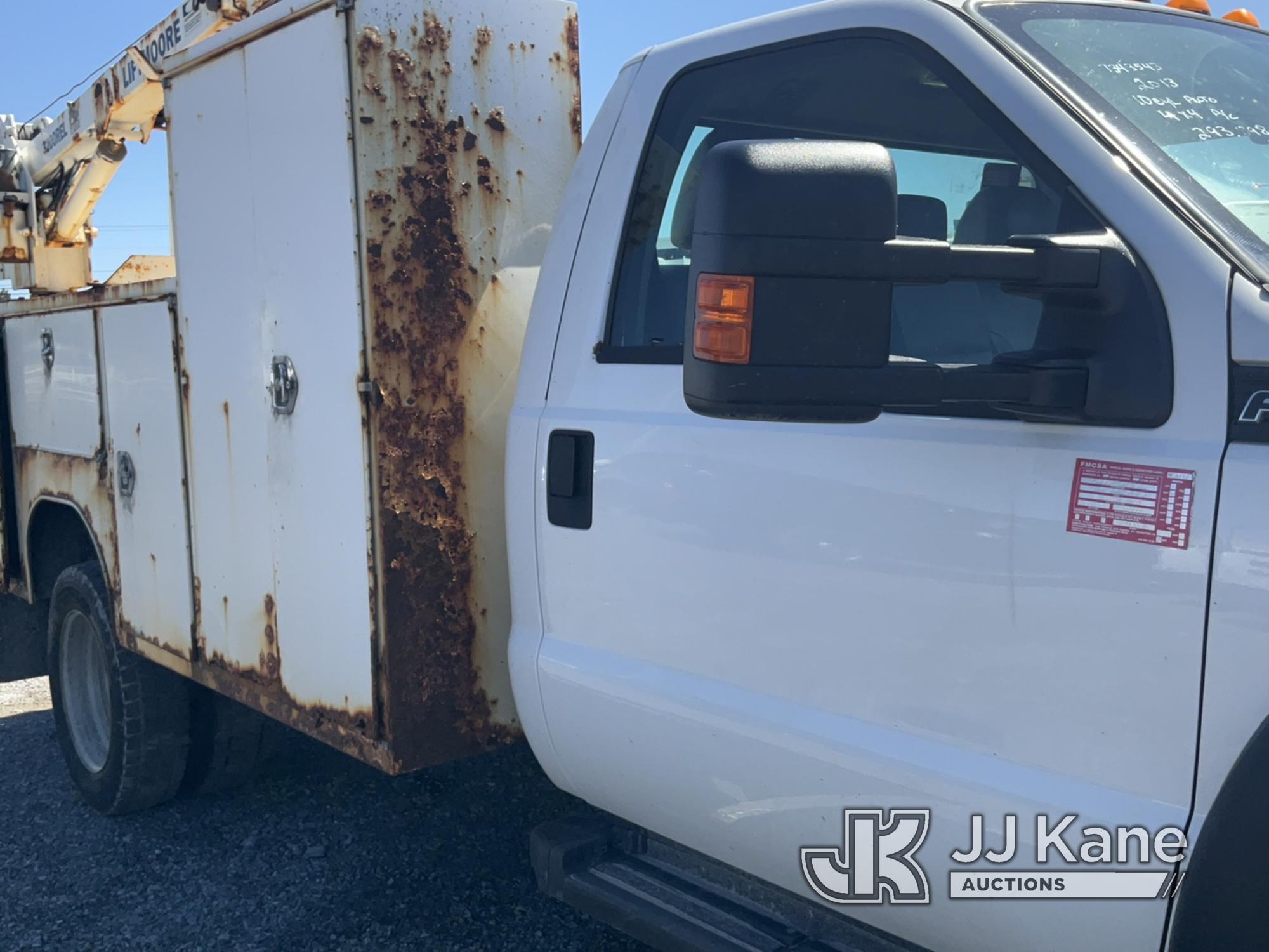 (Rome, NY) 2013 Ford F550 Service Truck Runs & Moves, Seller States: BALL JOINTS, WHEEL BEARINGS, BR