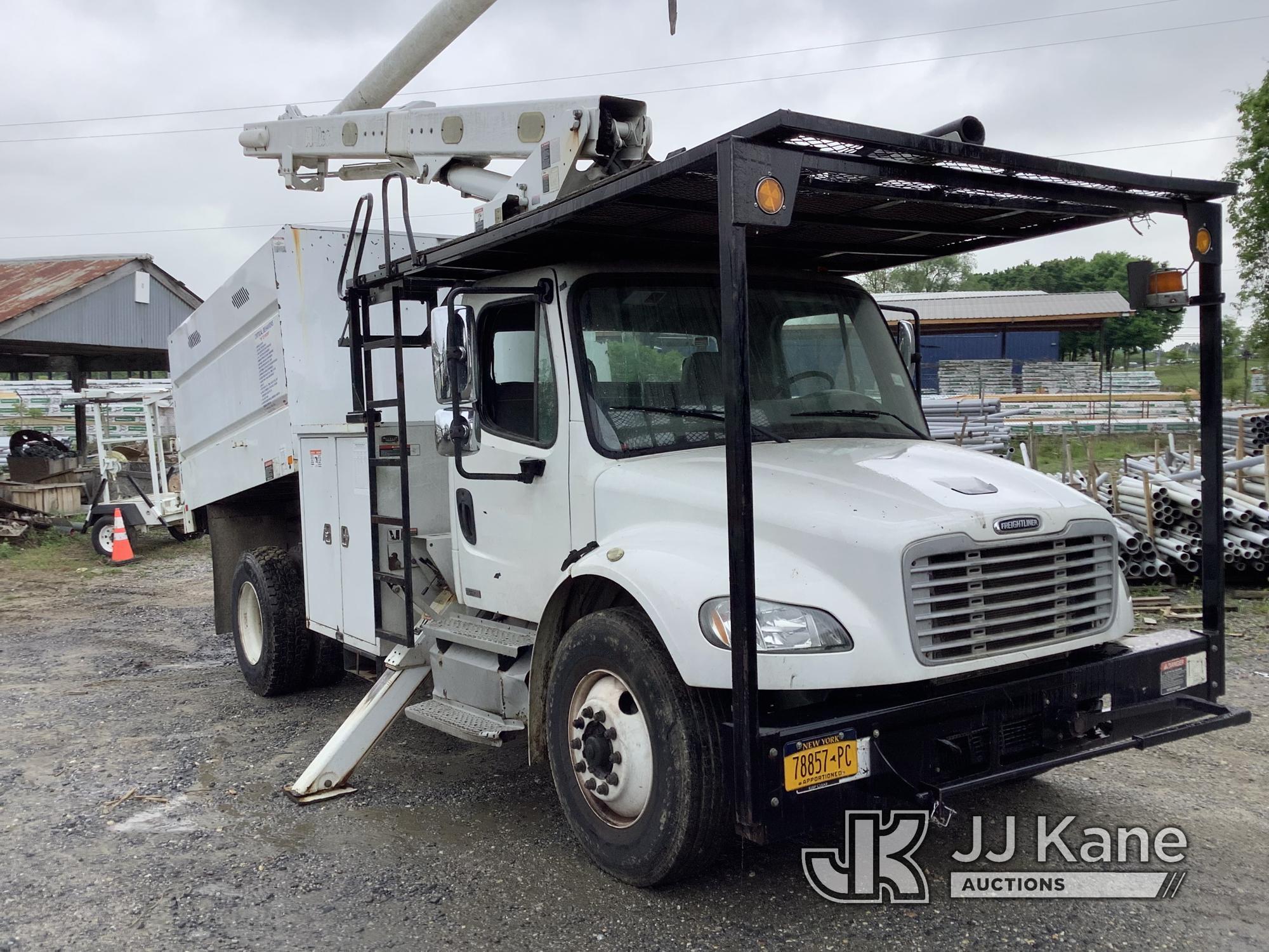 (Harmans, MD) Altec LRV56-E66, Over-Center Bucket Truck mounted on 2012 Freightliner M2 106 Chipper