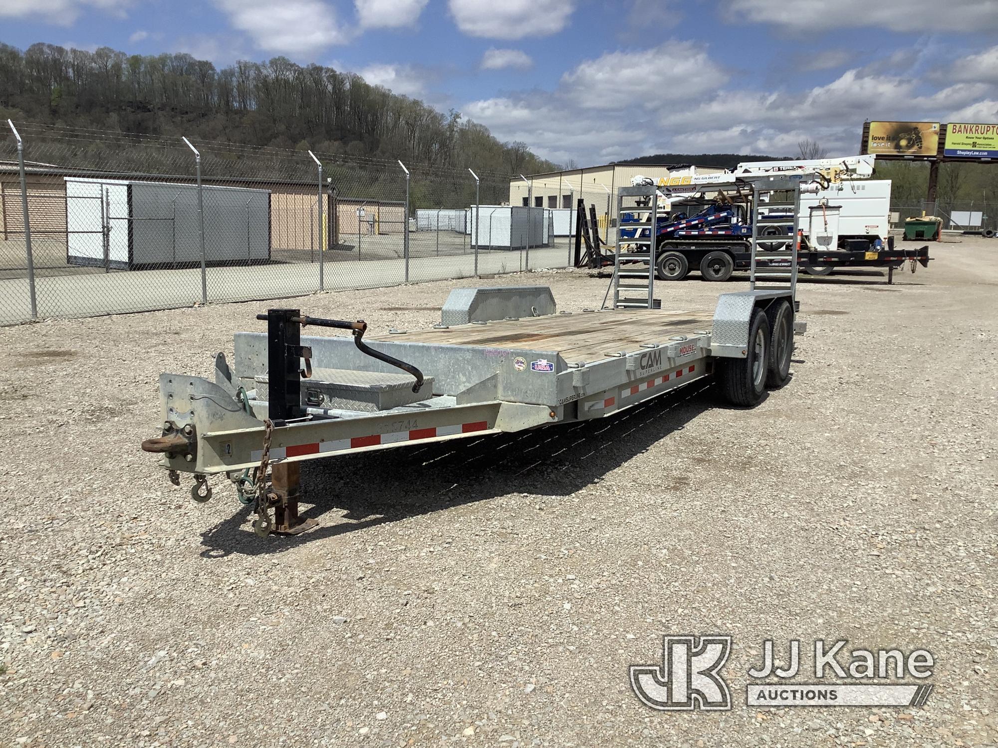 (Smock, PA) 2019 Cam Superline 7CAM20C T/A Galvanized Tagalong Equipment Trailer Broken Deck Board,