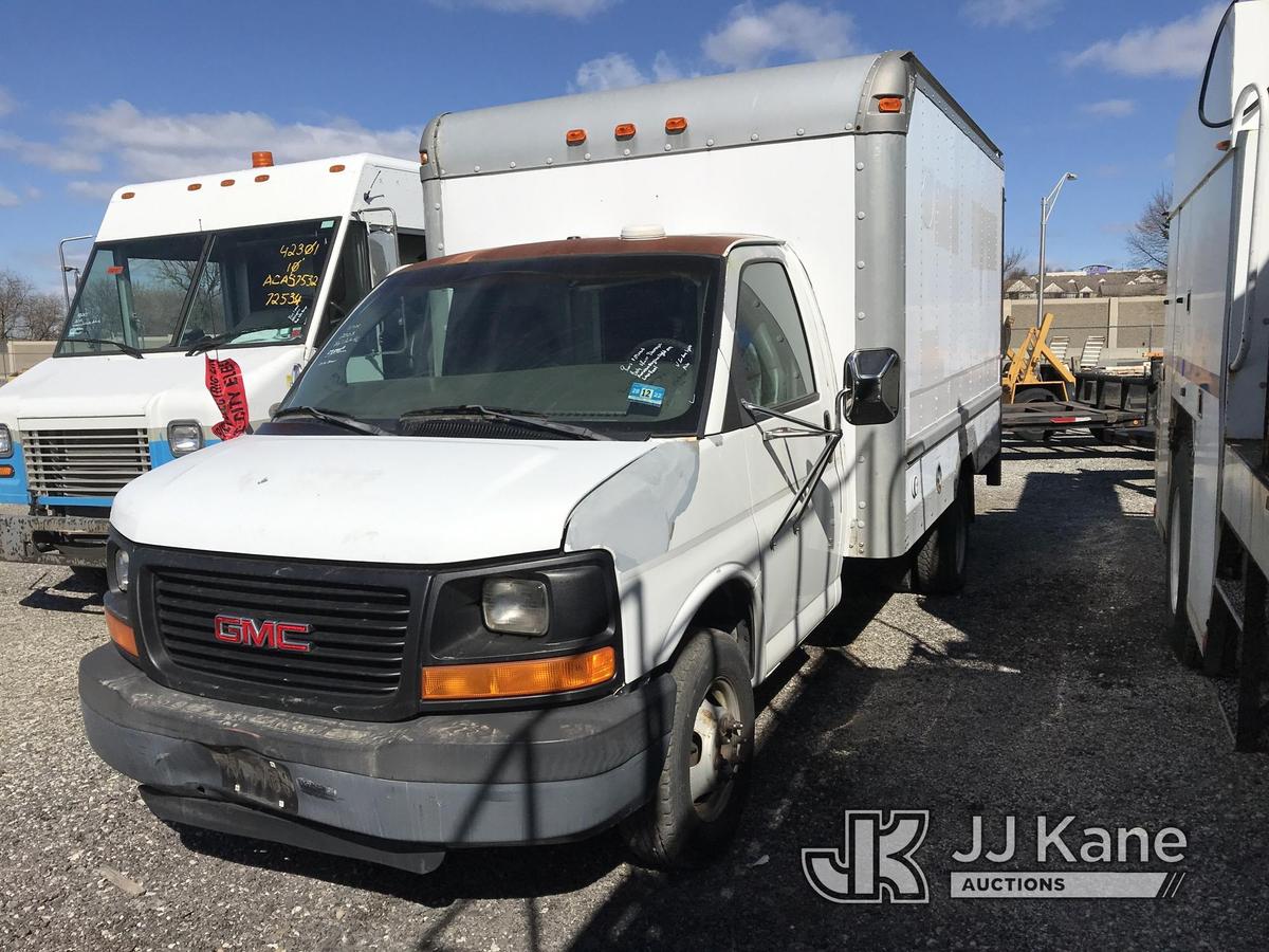 (Plymouth Meeting, PA) 2003 GMC Savana G3500 Cutaway Van Body Truck Runs & Moves, Engine Light On, L