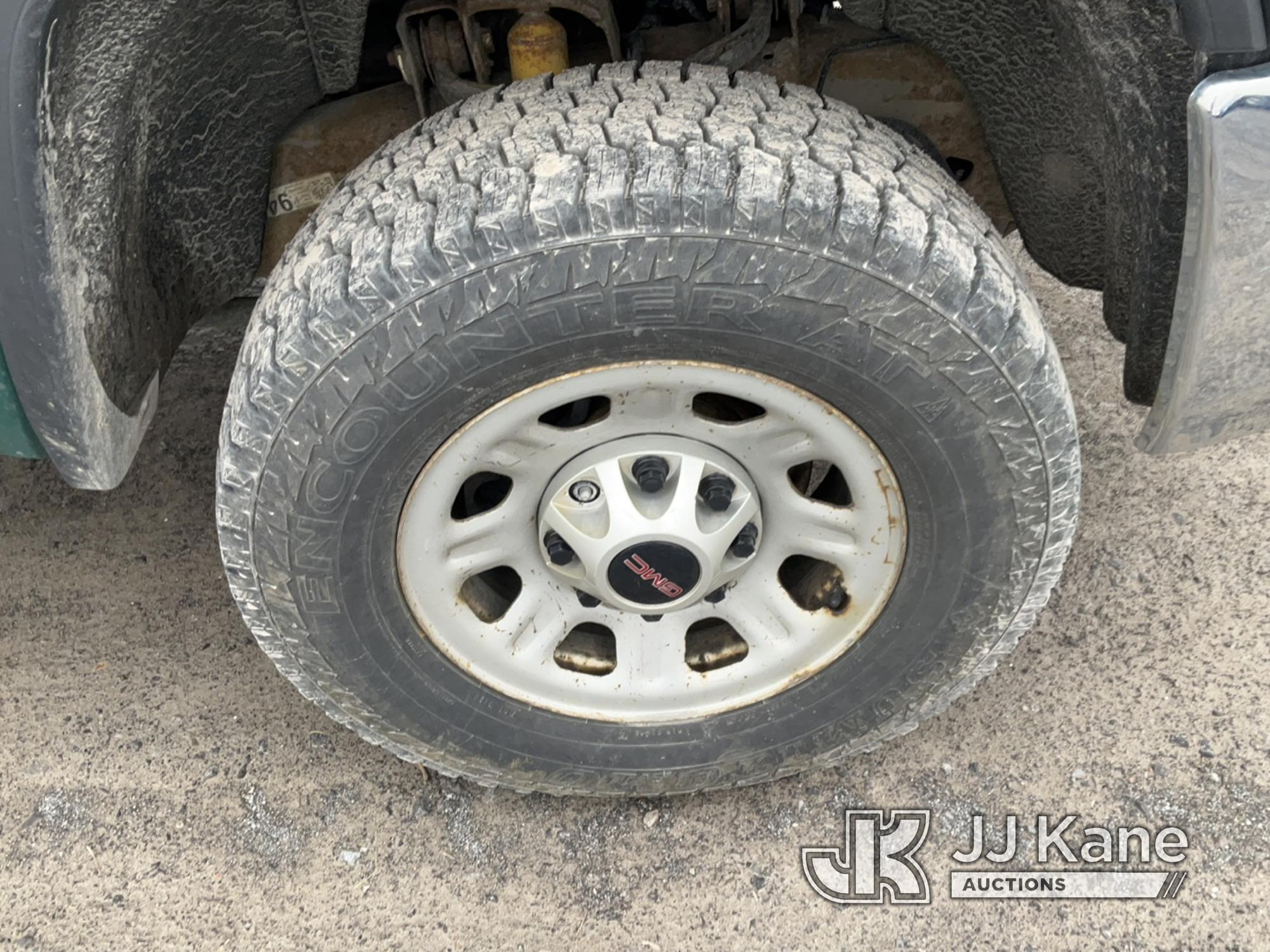 (Rome, NY) 2018 GMC Sierra 3500 4x4 Crew-Cab Service Truck Runs, Bad Trans, Does Not Move, Body & Ru