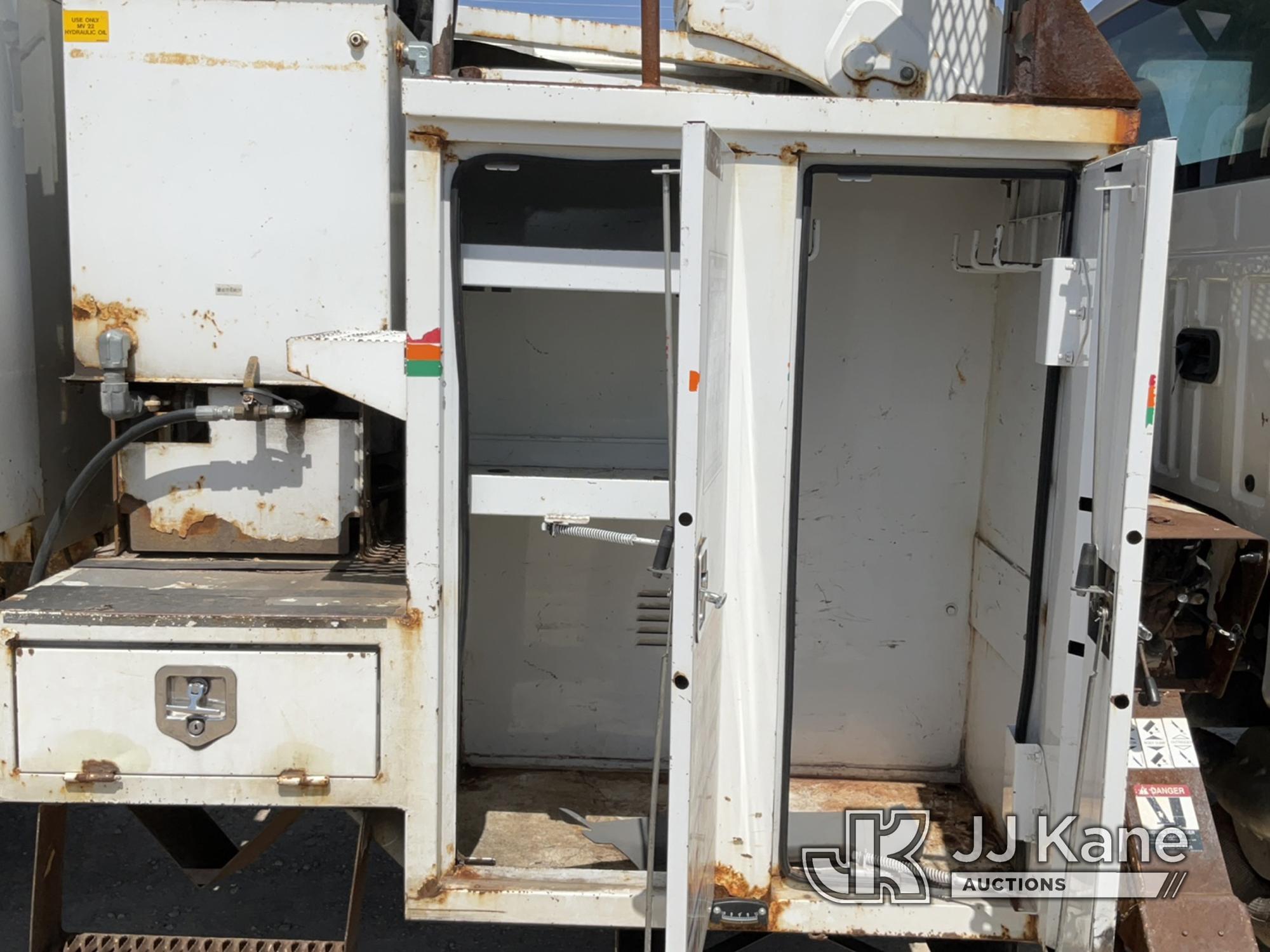 (Charlotte, MI) Altec LRV60E70, Over-Center Elevator Bucket Truck mounted behind cab on 2011 Ford F7