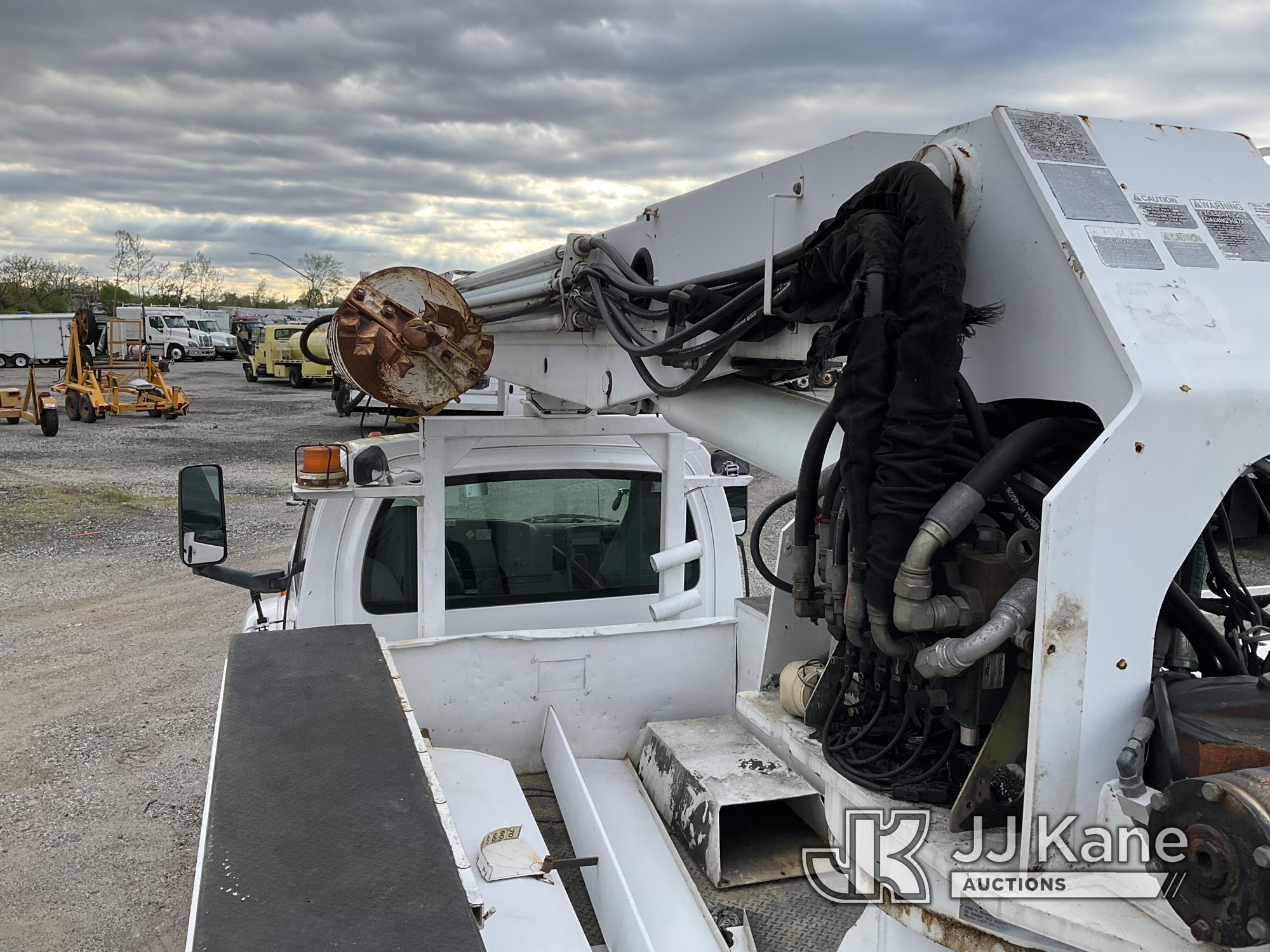 (Plymouth Meeting, PA) Altec DM47-BR, Digger Derrick rear mounted on 2006 Chevrolet C7500 Utility Tr