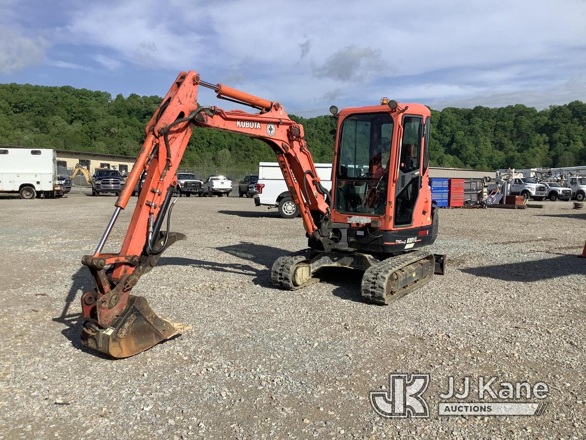 (Smock, PA) 2017 Kubota KX91-3 Super Series Mini Hydraulic Excavator Runs, Moves & Operates, Rust Da