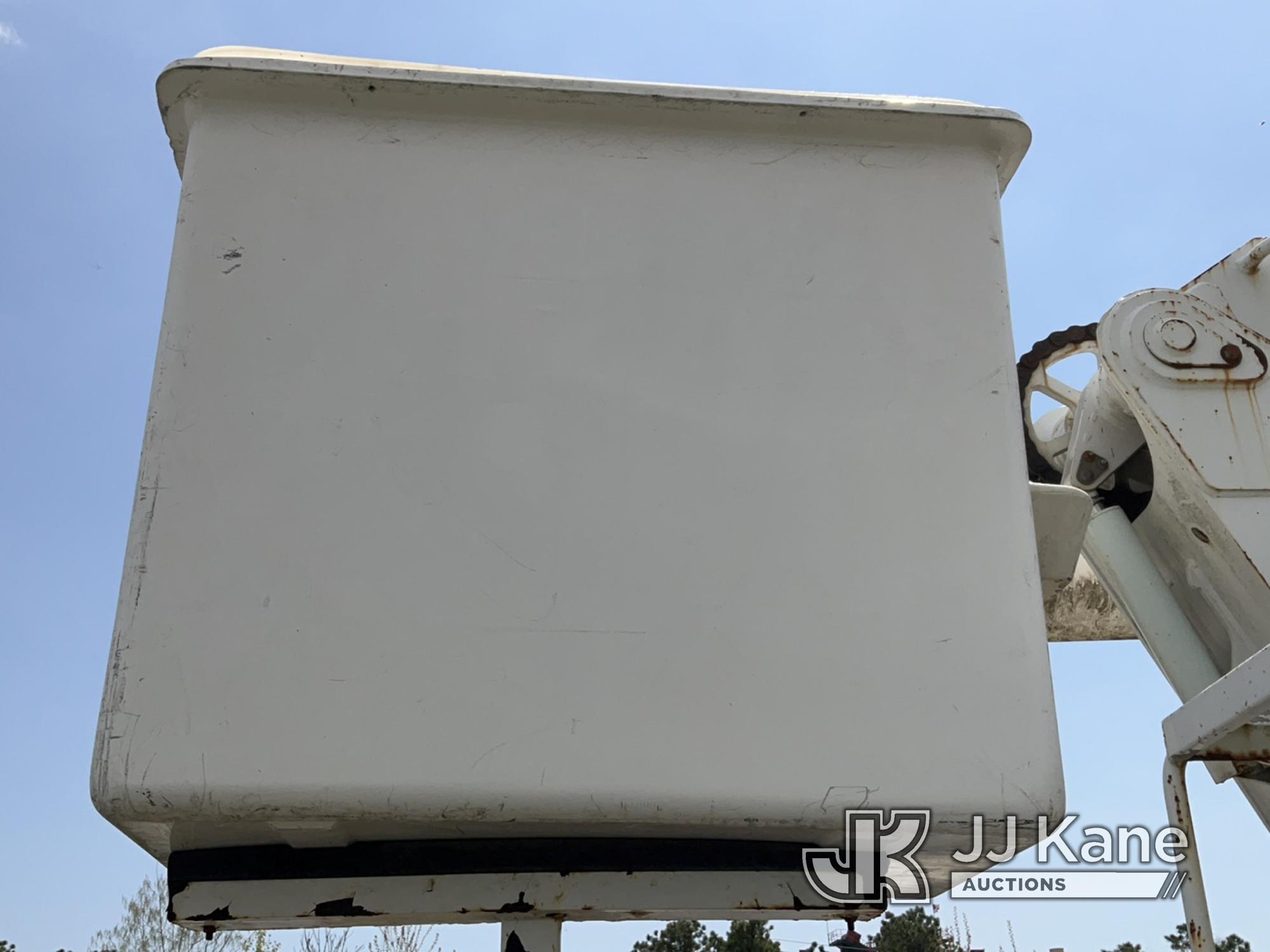 (Bellport, NY) Altec AM55, Over-Center Material Handling Bucket Truck rear mounted on 2011 Freightli