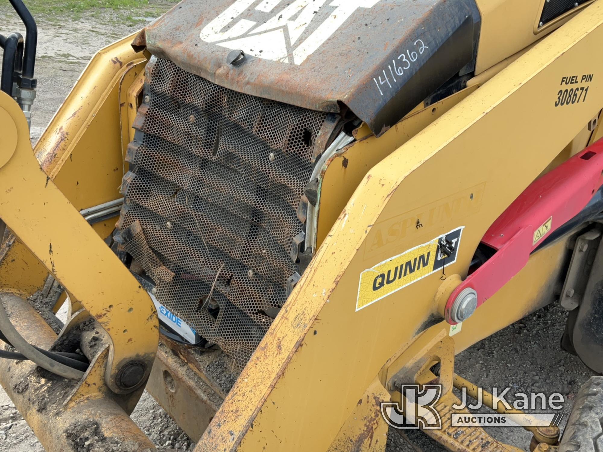 (Bellport, NY) 2013 Caterpillar 420F Tractor Loader Backhoe Runs & Moves, Bad Engine, Bad Tire, Load