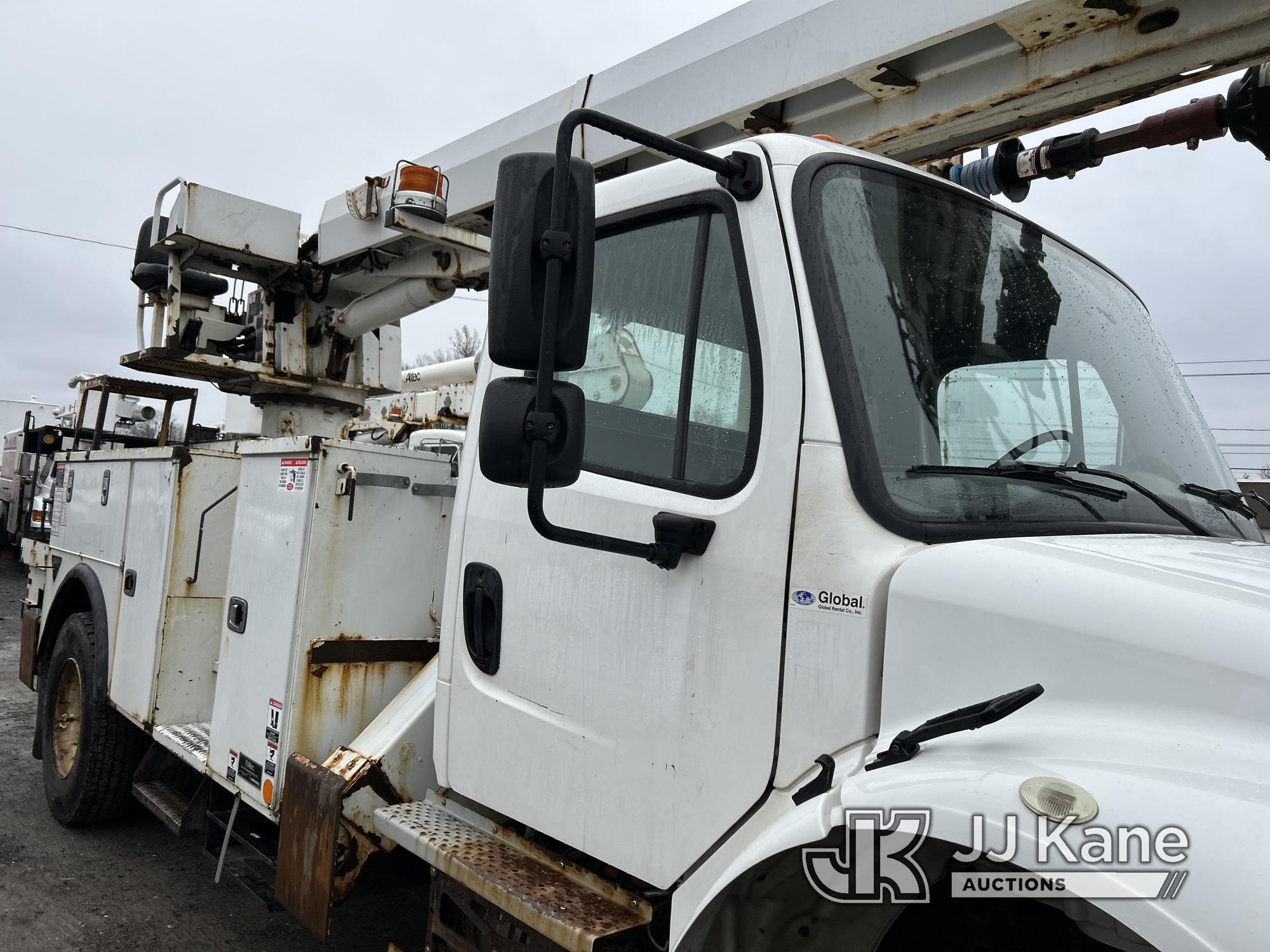 (Rome, NY) Altec DC47TR, Digger Derrick rear mounted on 2018 Freightliner M2 106 Utility Truck Runs,