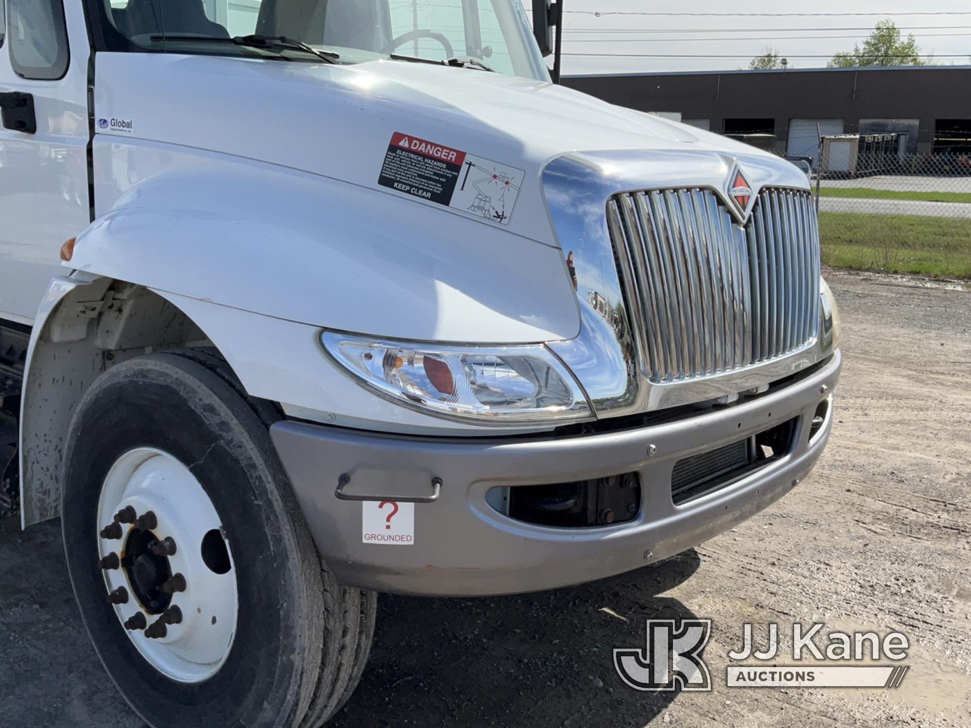 (Rome, NY) Altec AA55, Material Handling Bucket Truck rear mounted on 2018 International 4300 Utilit