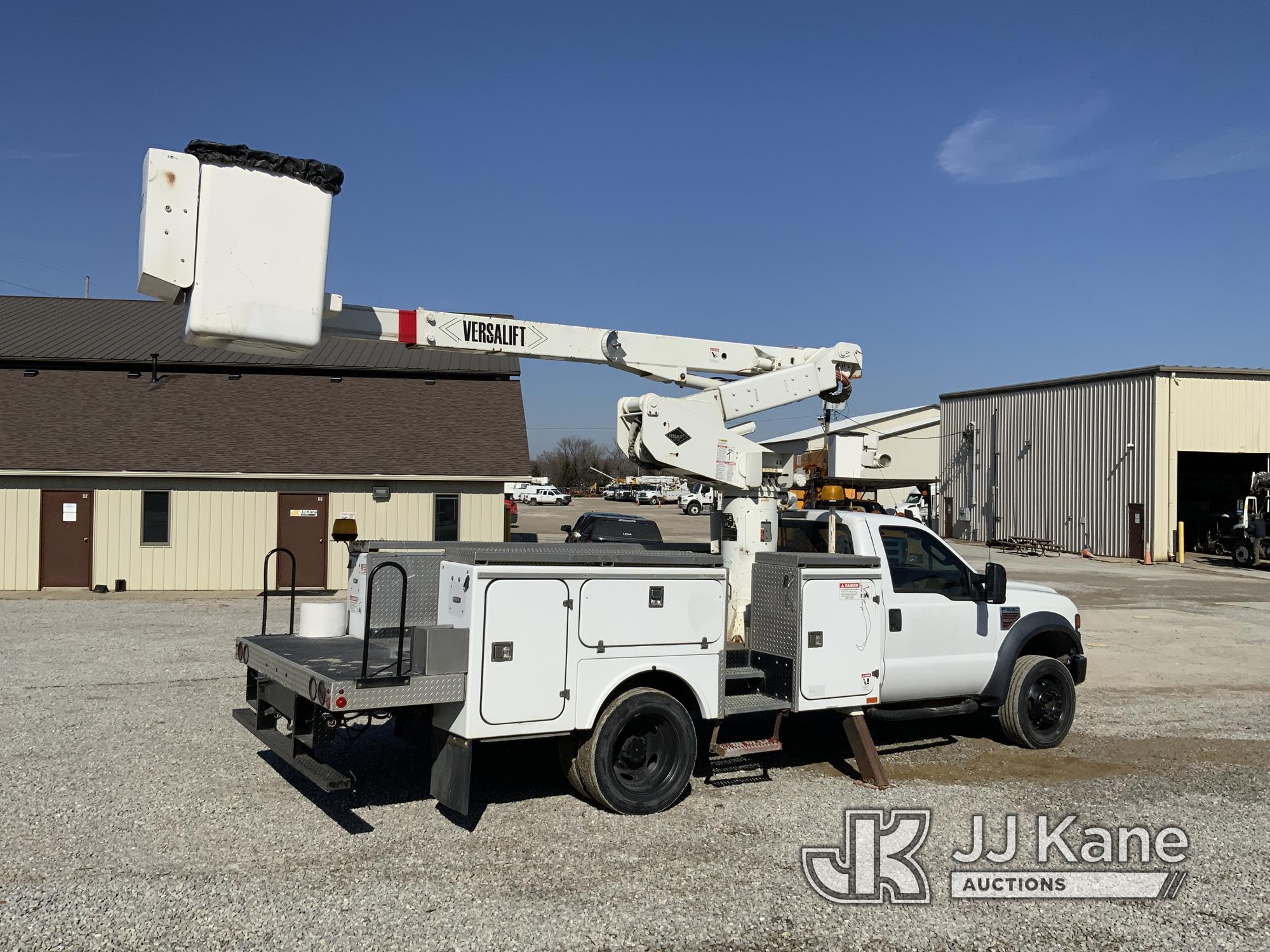 (Fort Wayne, IN) Versalift VST236I01, Articulating & Telescopic Bucket Truck mounted behind cab on 2