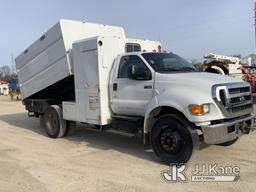 (Charlotte, MI) 2013 Ford F750 Chipper Dump Truck Runs, Moves, Dump Operates, Check Engine Light, Se