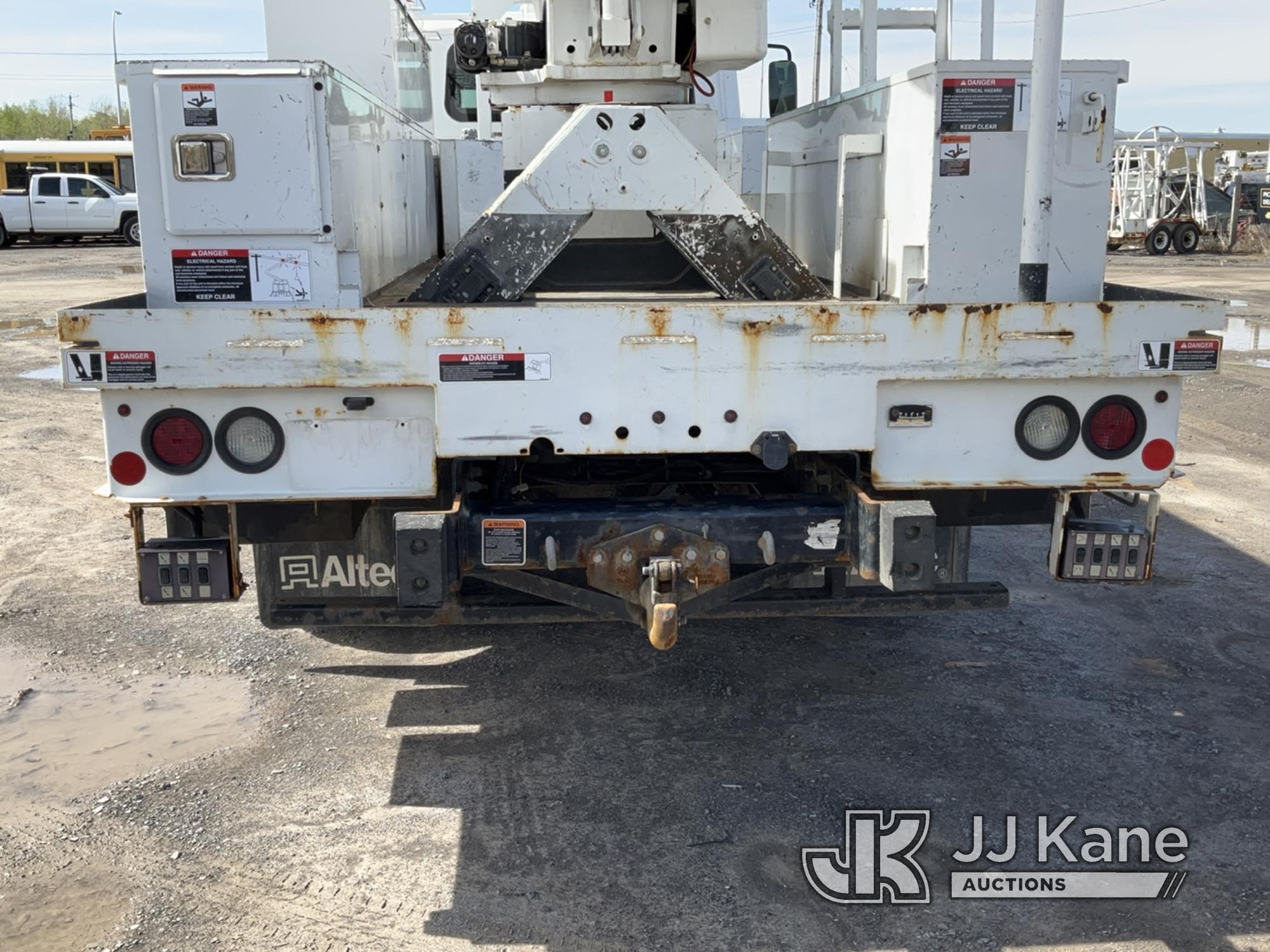 (Rome, NY) Altec AA55, Material Handling Bucket Truck rear mounted on 2018 International 4300 Utilit