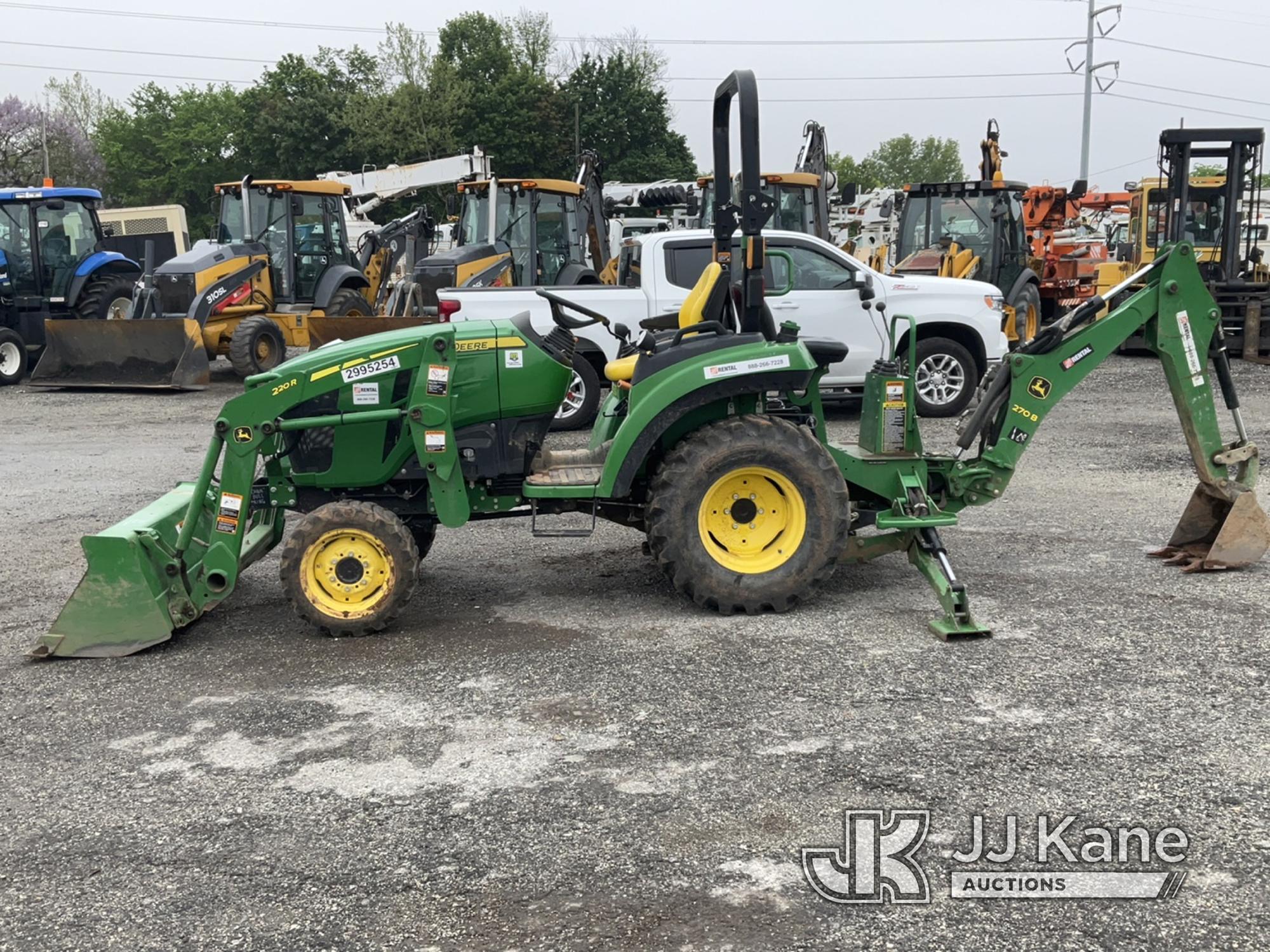 (Plymouth Meeting, PA) 2020 John Deere 2032R 4x4 Tractor Loader Backhoe Runs,Moves & Operates