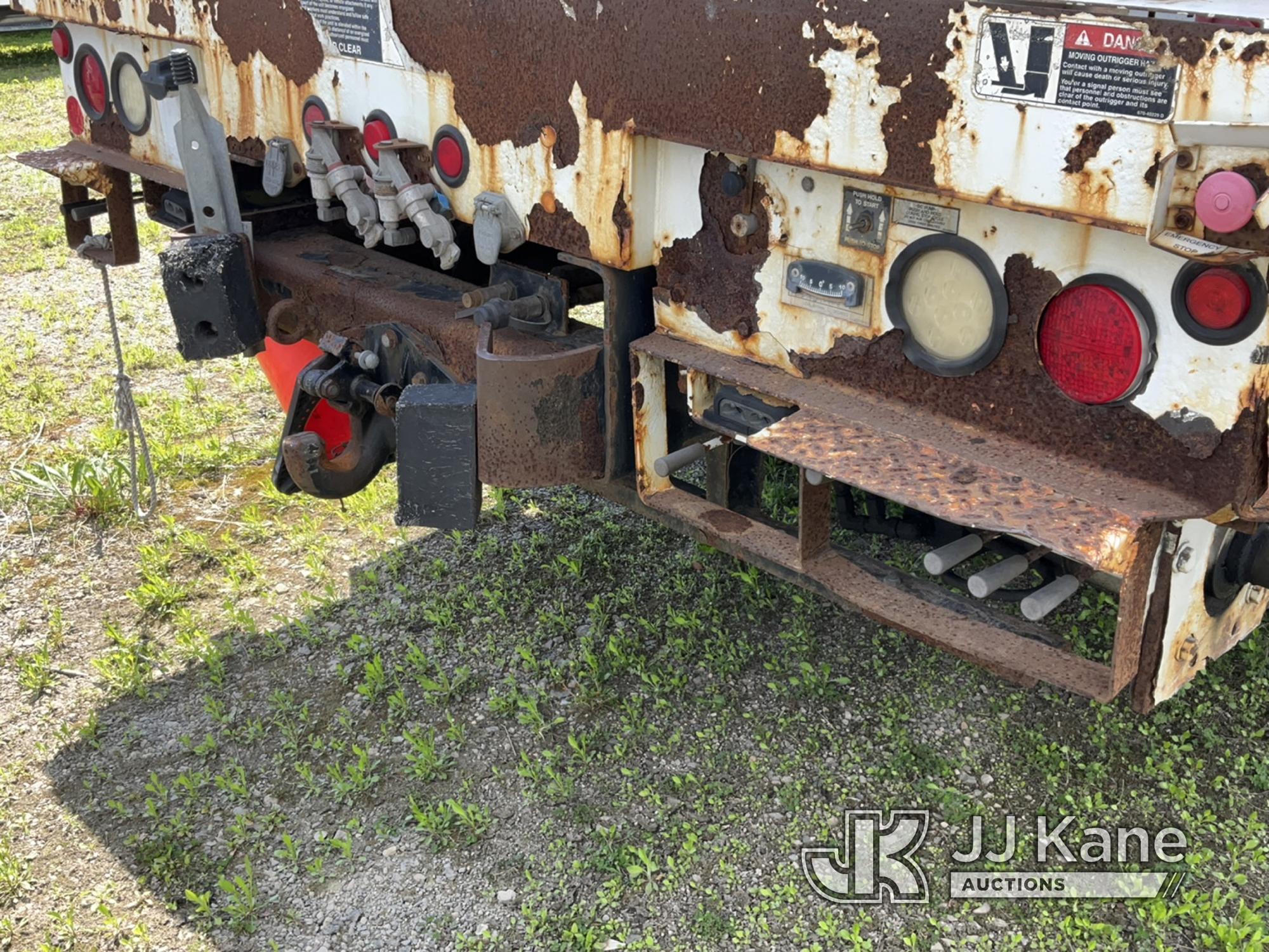 (Bellport, NY) Altec AM55, Over-Center Material Handling Bucket Truck rear mounted on 2011 Freightli