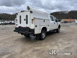 (Smock, PA) 2017 Ford F250 4x4 Extended-Cab Enclosed Service Truck Runs & Moves, Passenger Side Mirr