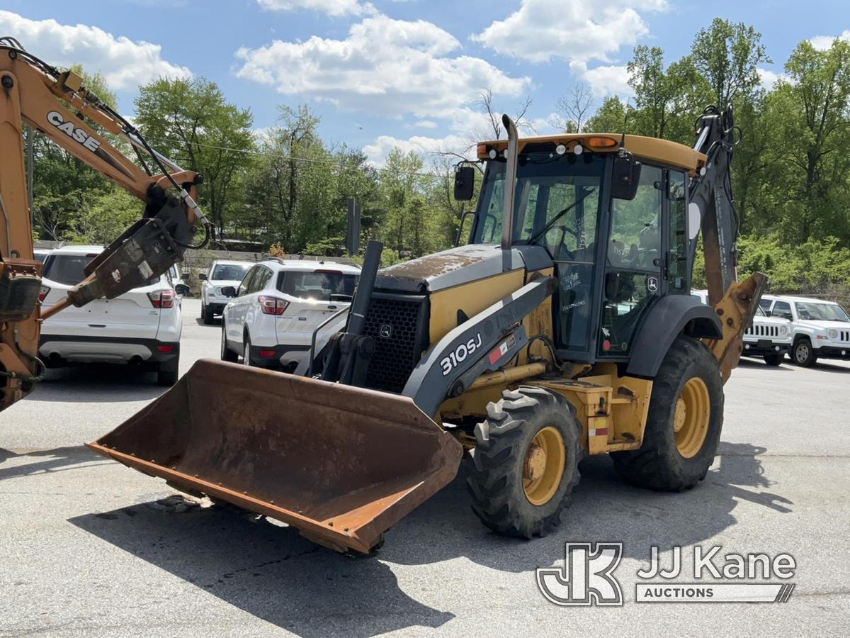 (Chester Springs, PA) 2008 John Deere 310SJ 4x4 Tractor Loader Backhoe No Title) (Runs & Moves, Hyd