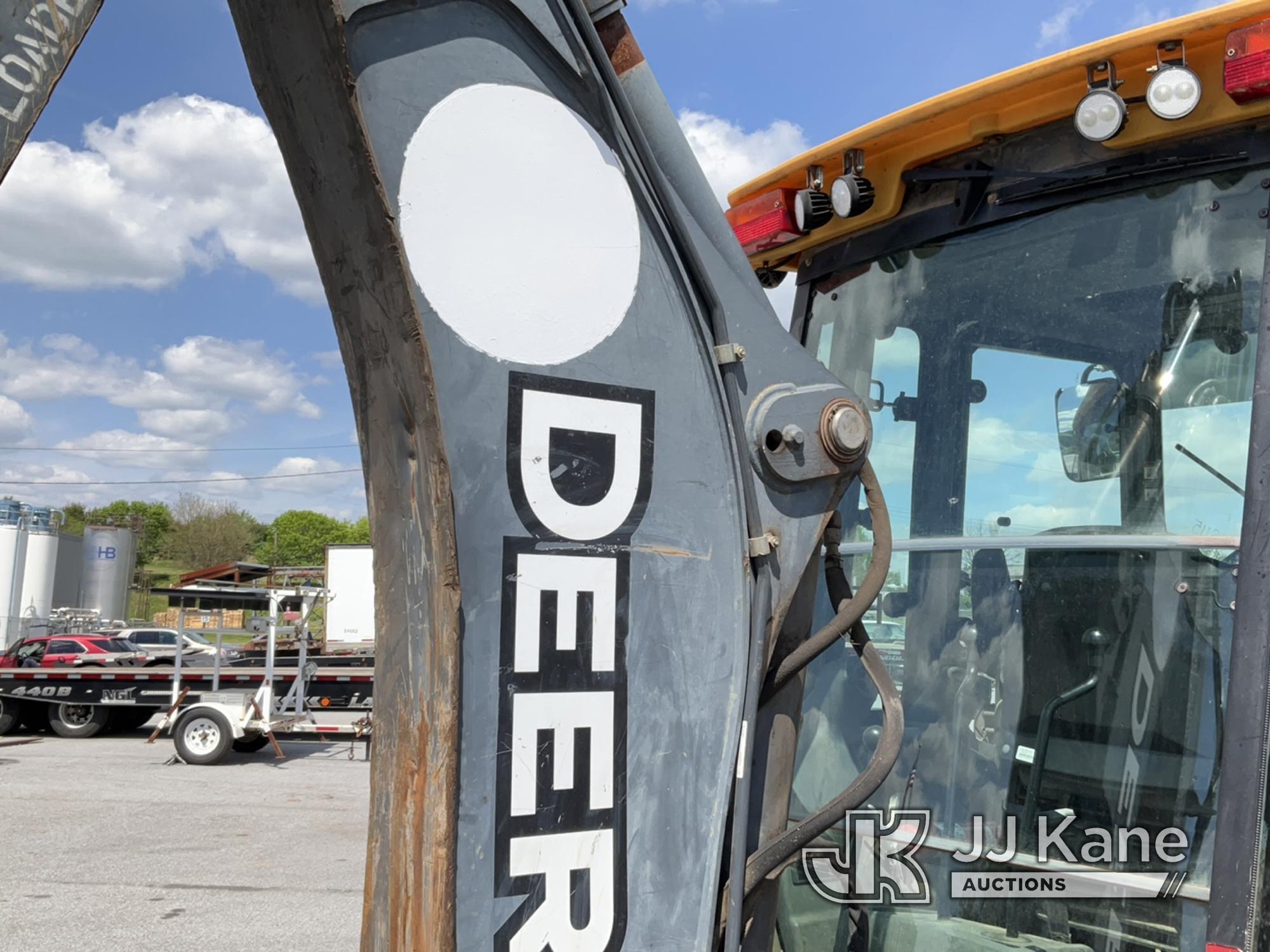 (Chester Springs, PA) 2008 John Deere 310SJ 4x4 Tractor Loader Backhoe No Title) (Runs & Moves, Hyd