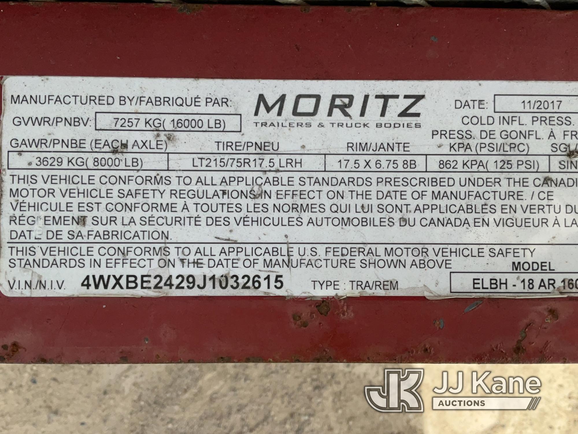 (Charlotte, MI) 2018 Moritz International T/A Tagalong Equipment Trailer