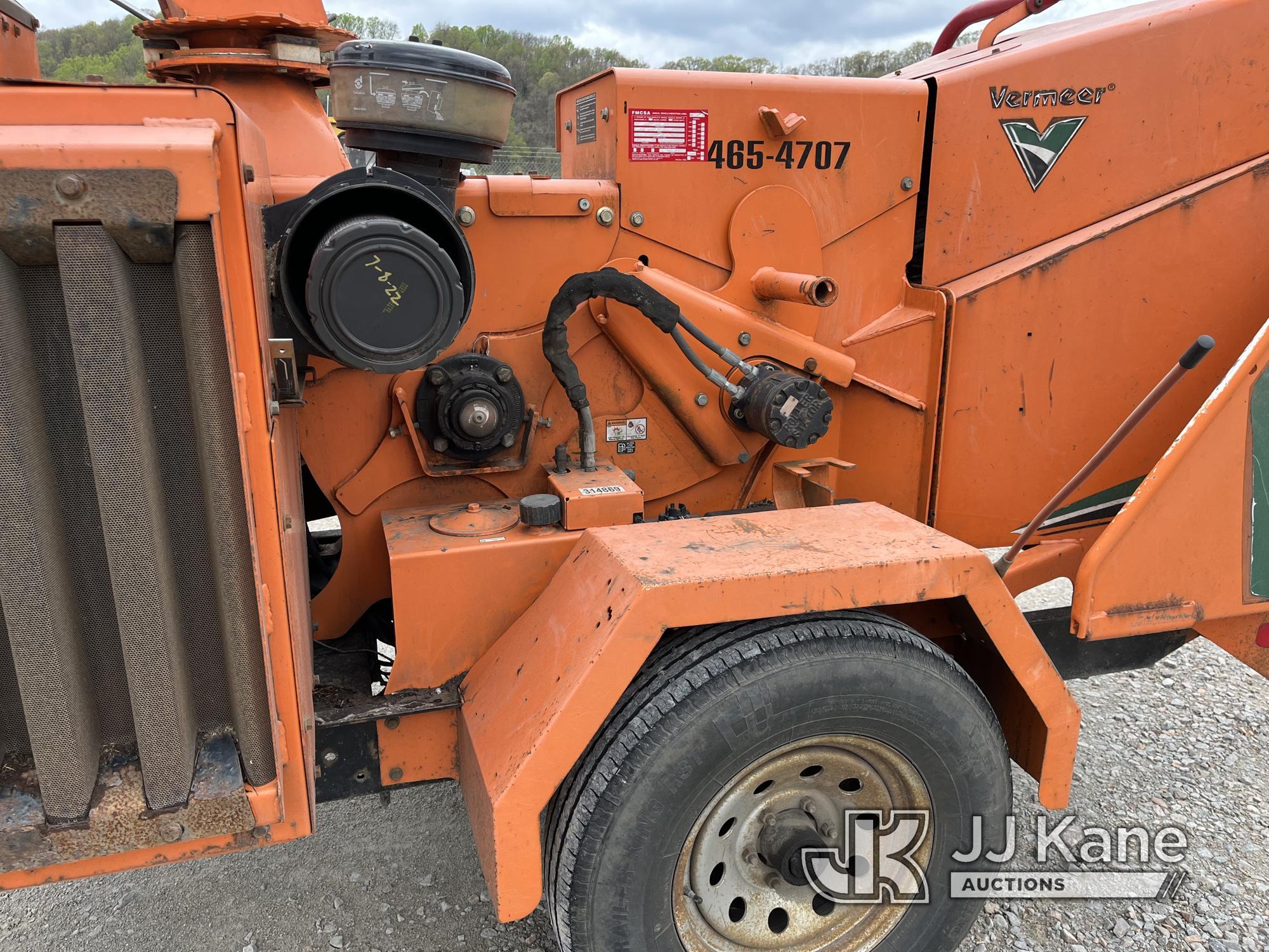 (Smock, PA) 2014 Vermeer BC1000XL Portable Chipper (12in Drum) No Title, Not Running, Operational Co