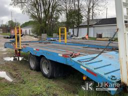 (Charlotte, MI) 2000 Allegheny FB-12T T/A Tagalong Flatbed Trailer Jack Operates