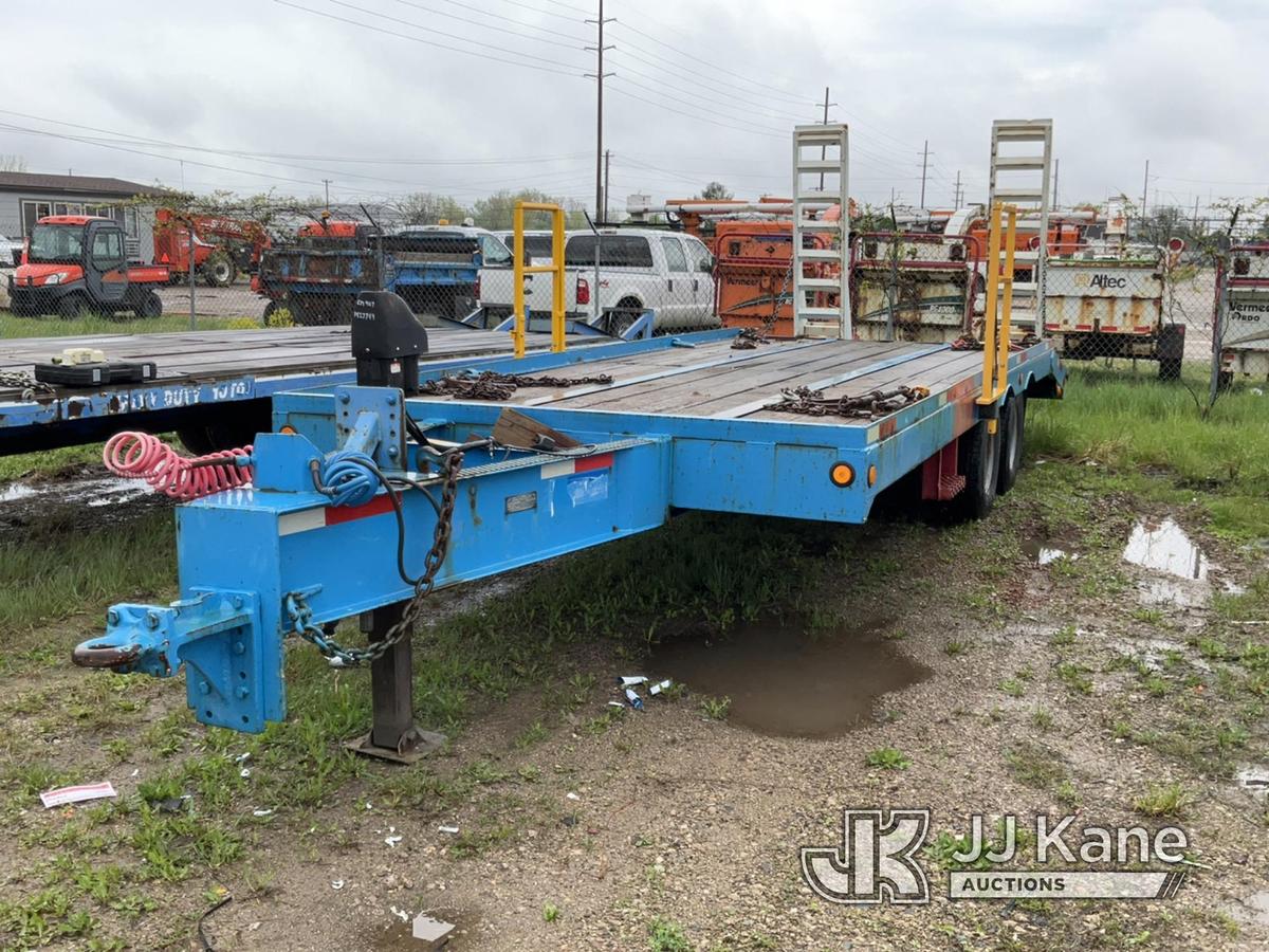 (Charlotte, MI) 2000 Allegheny FB-12T T/A Tagalong Flatbed Trailer Jack Operates