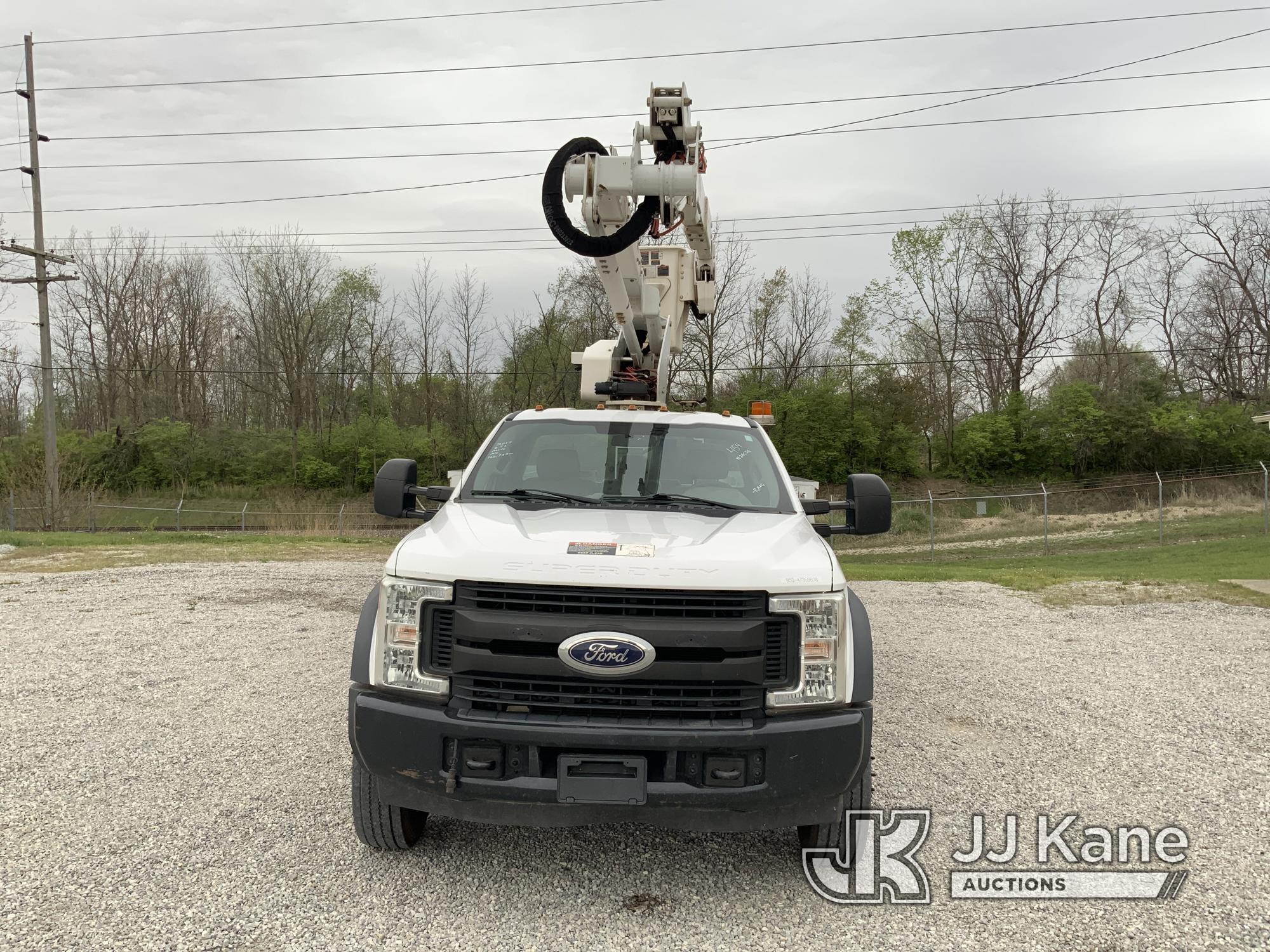 (Fort Wayne, IN) Altec AT40G, Articulating & Telescopic Bucket Truck mounted behind cab on 2017 Ford