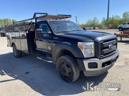 (University Park, IL) 2013 Ford F450 4x4 Service Truck Runs & Moves