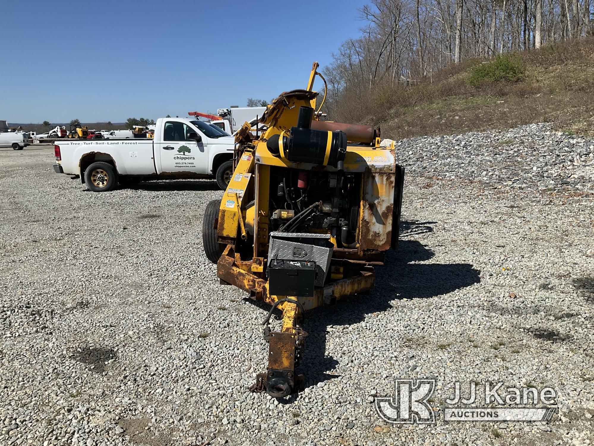 (Shrewsbury, MA) 2014 Bandit 1590XP Chipper (15in Drum), trailer mtd No Title) (Not Running, Operati