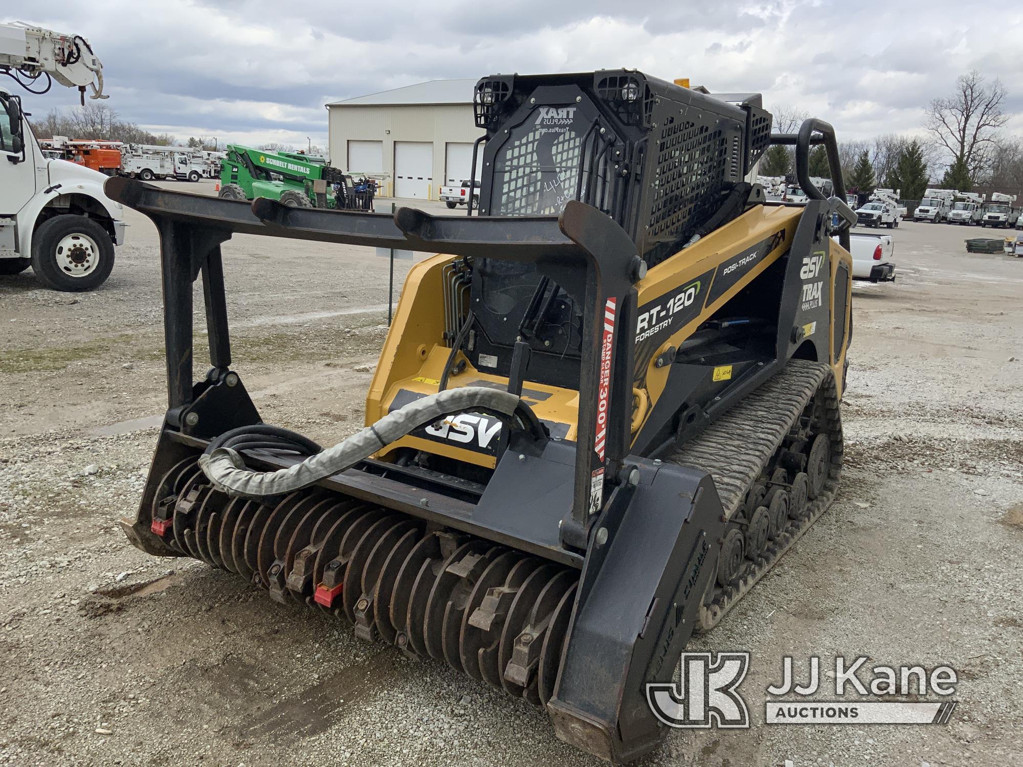 (Fort Wayne, IN) 2021 ASV RT120F Tracked Skid Steer Loader Runs & Operates) (Bad Door Sensor