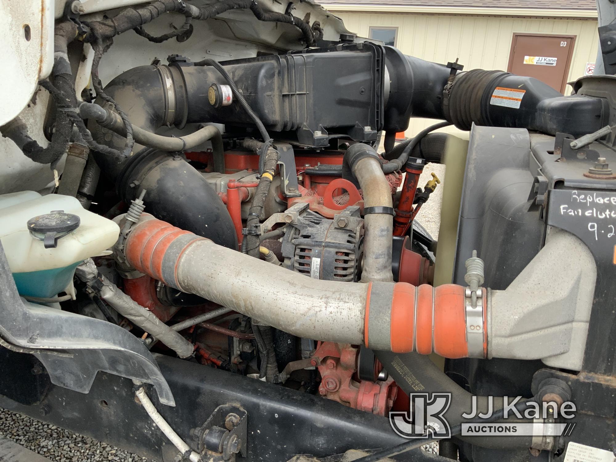 (Fort Wayne, IN) Altec LR756, Over-Center Bucket Truck mounted behind cab on 2015 Ford F750 Chipper