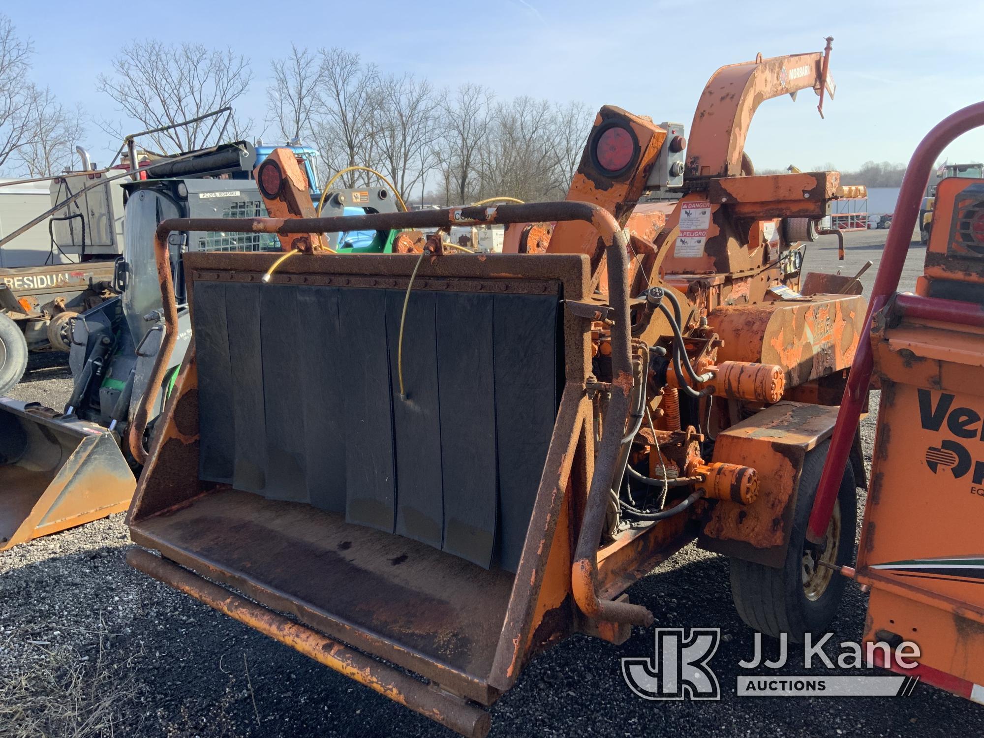 (Ashland, OH) 2014 Morbark M12R Chipper (12in Drum), trailer mtd. NO TITLE) (Not Running, Condition