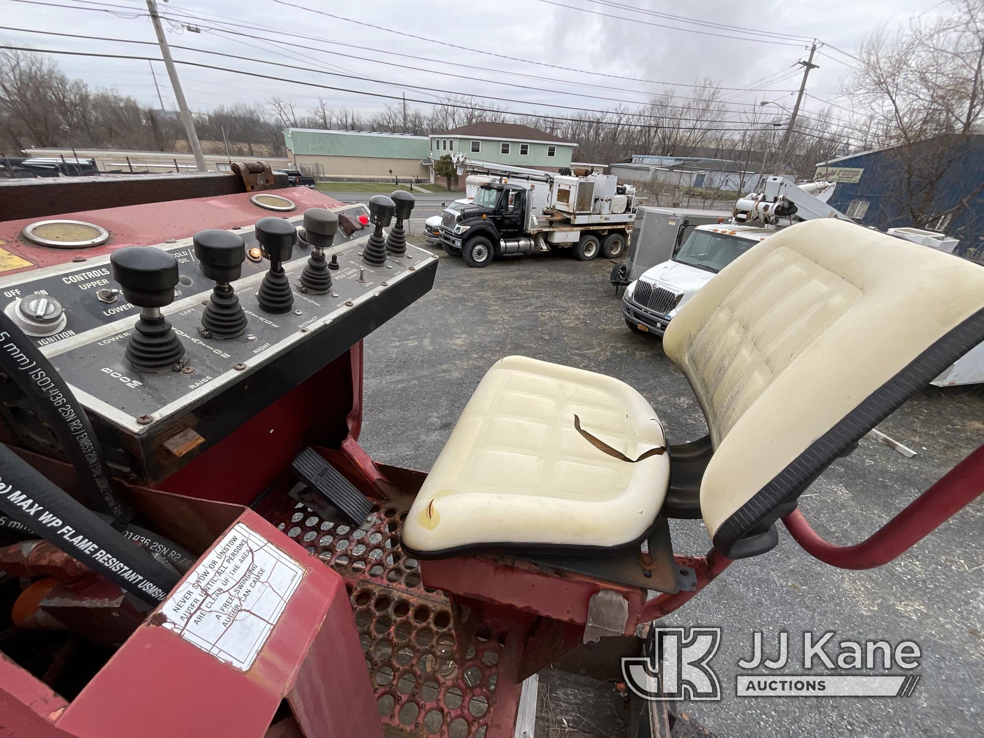 (Rensselaer, NY) Altec D845-BR, Digger Derrick rear mounted on 2000 Volvo WG 6x4 Flatbed/Utility Tru