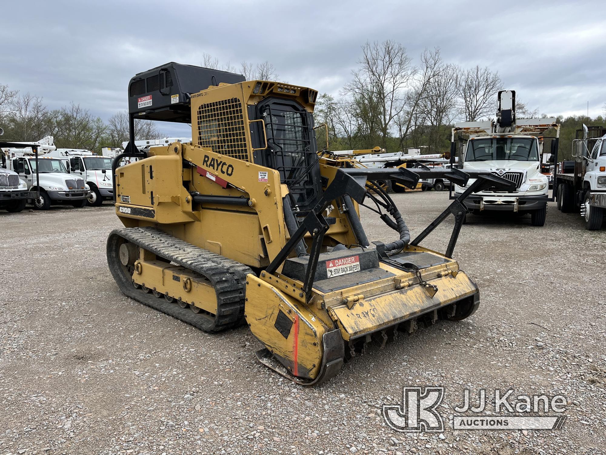 (Smock, PA) 2018 Rayco C100 Rubber Tracked Skid Steer Loader Runs, Moves & Operates, Broken Tooth Po