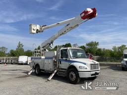 (Plymouth Meeting, PA) Altec AM55, Over-Center Material Handling Bucket Truck rear mounted on 2010 F