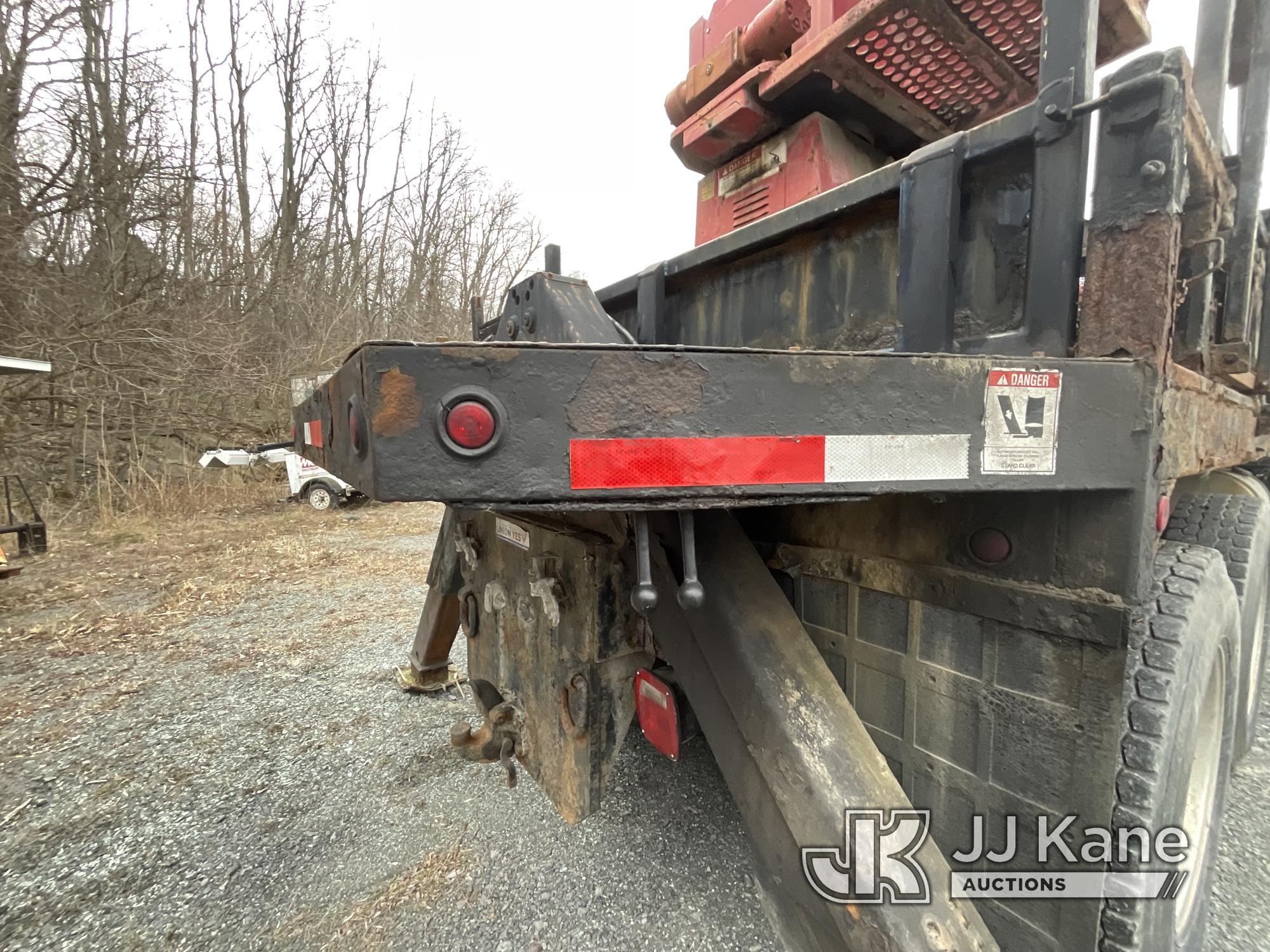 (Rensselaer, NY) Altec D845-BR, Digger Derrick rear mounted on 2000 Volvo WG 6x4 Flatbed/Utility Tru