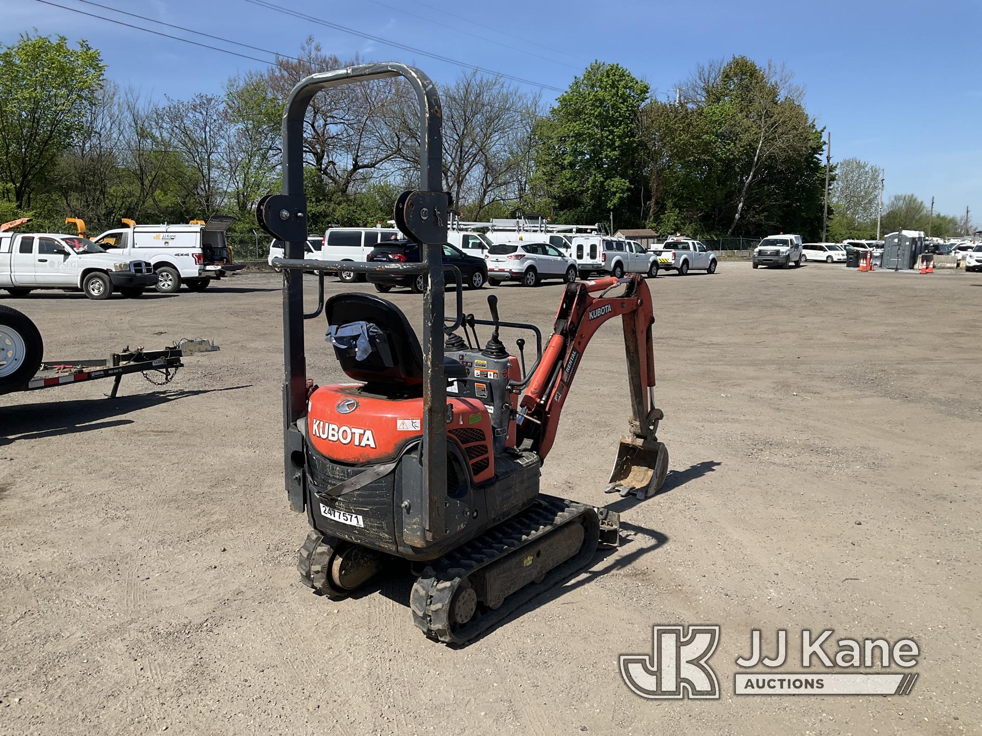 (Plymouth Meeting, PA) 2017 Kubota K008-3 Mini Hydraulic Excavator Runs & Operates